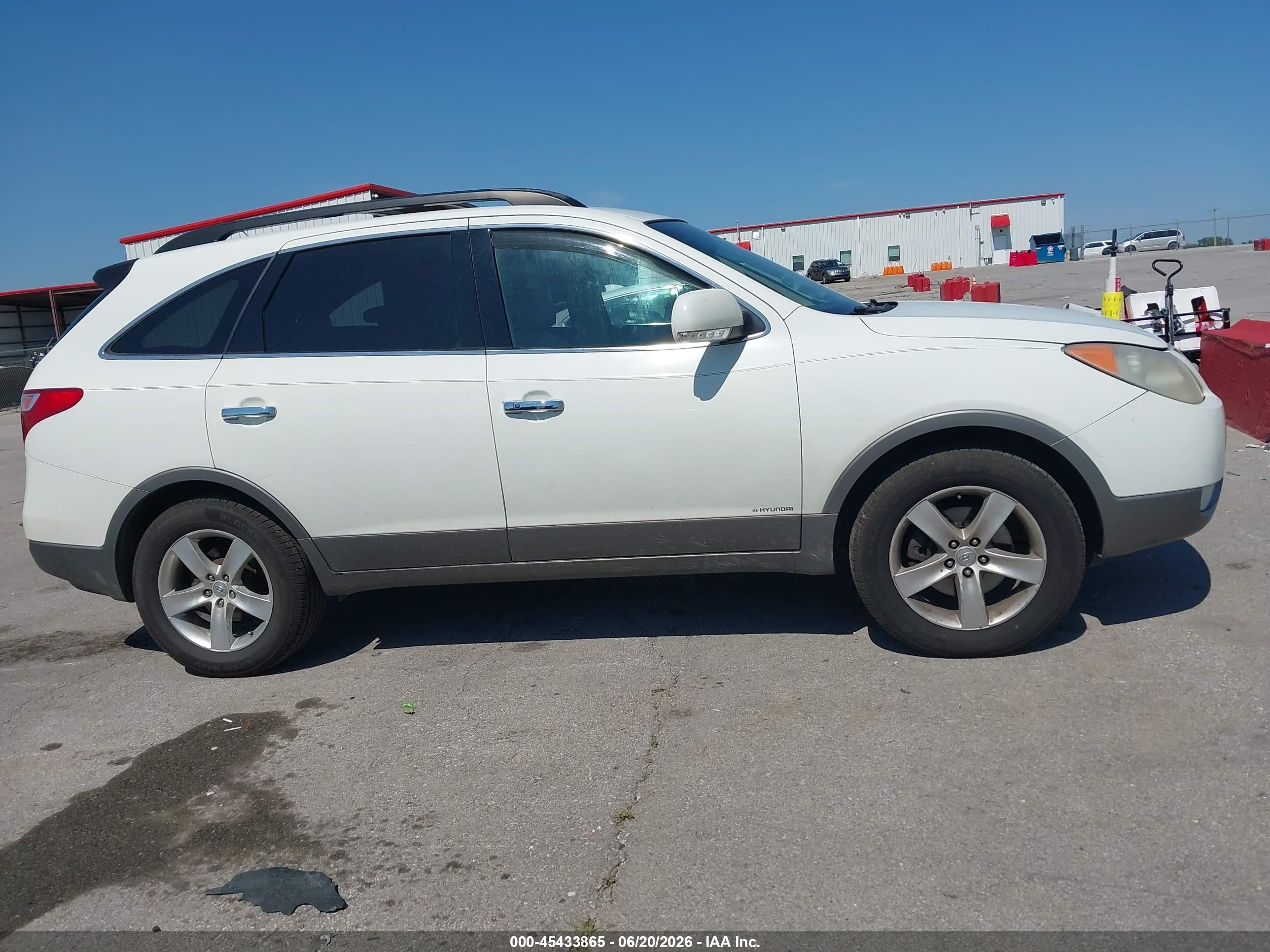 2010 Hyundai Veracruz Limited White vin: KM8NU4CC1AU104297