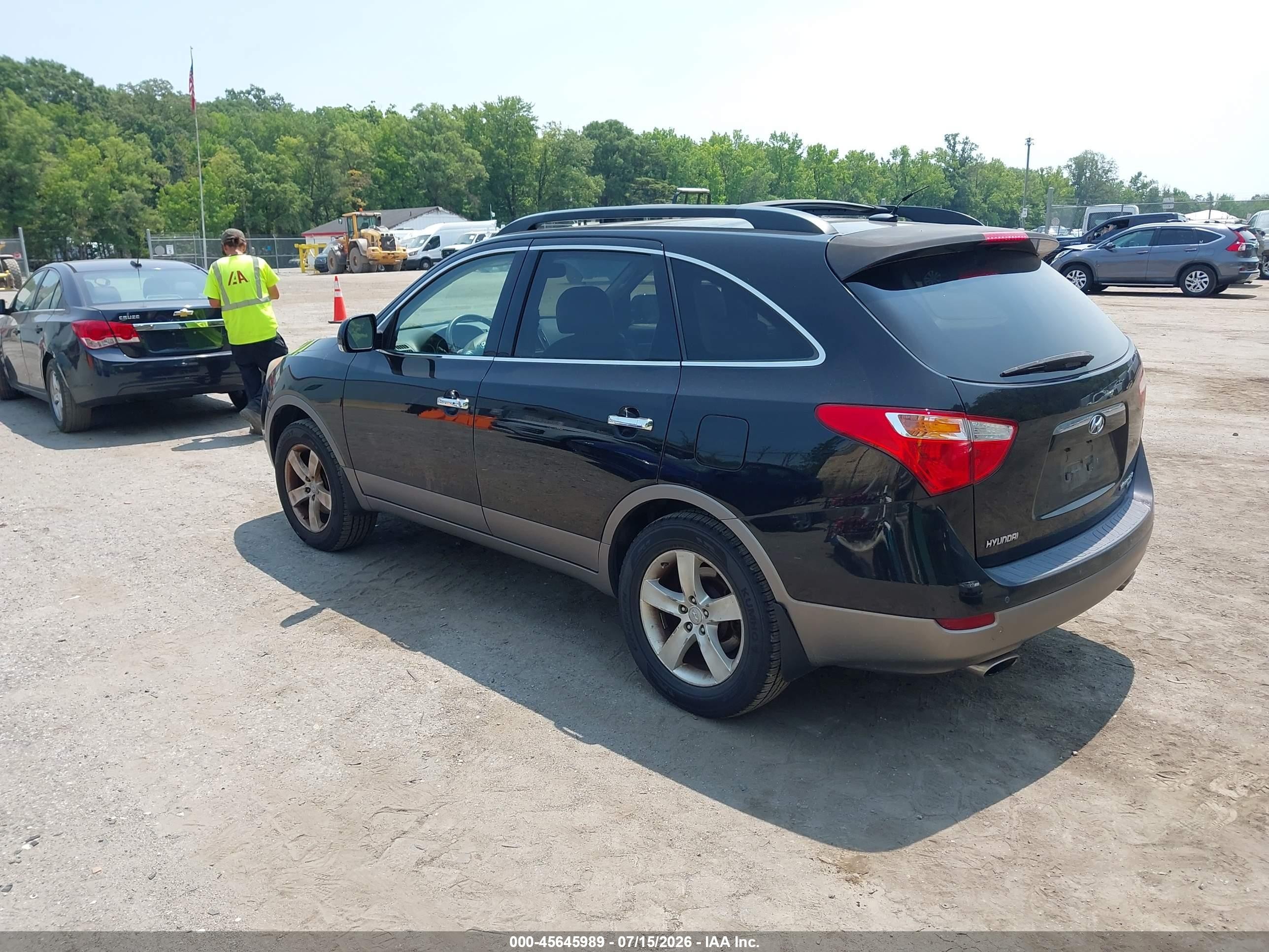 2010 Hyundai Veracruz Limited Black vin: KM8NU4CC1AU135761