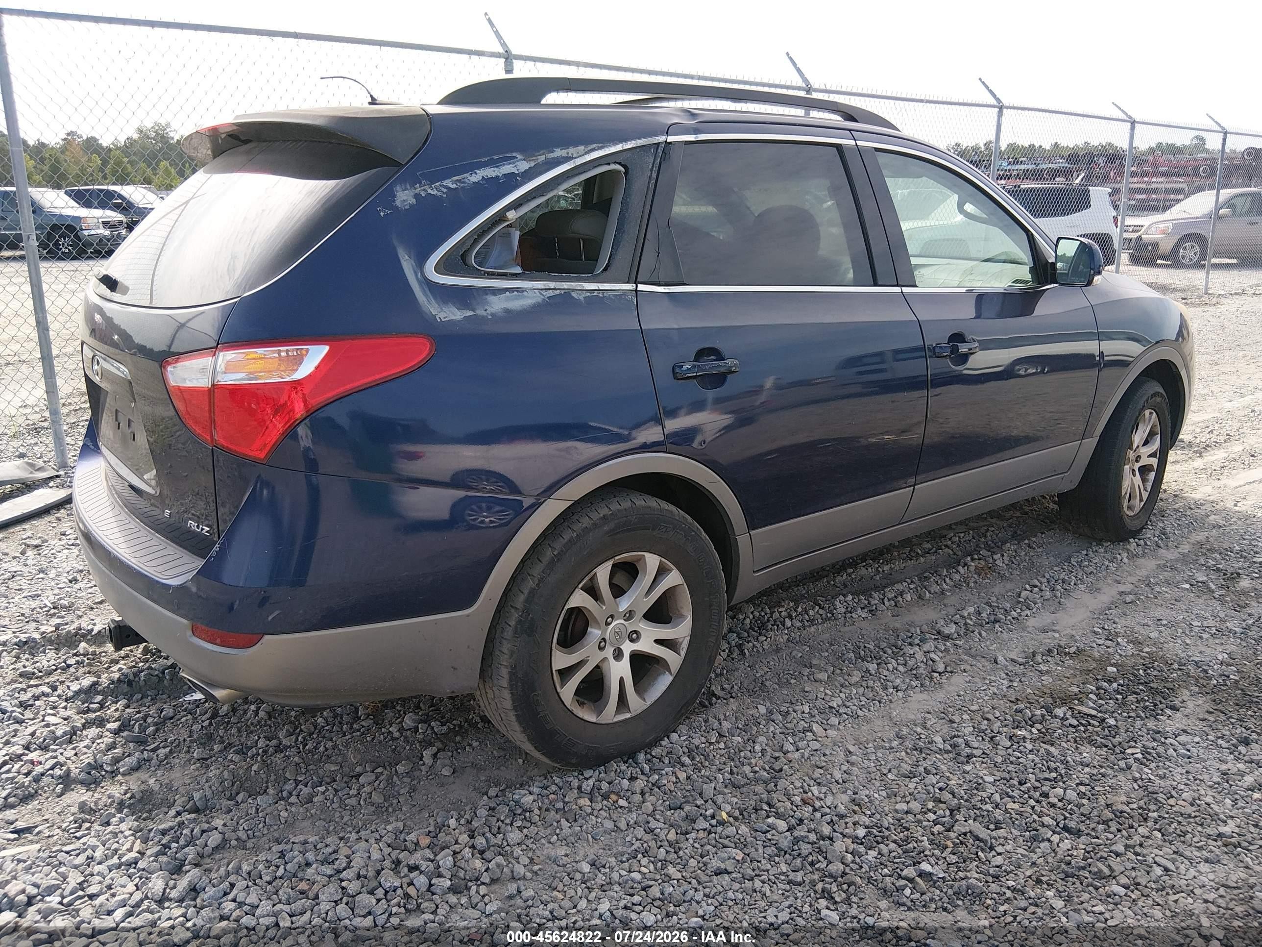 2011 Hyundai Veracruz Gls Blue vin: KM8NU4CC1BU173234