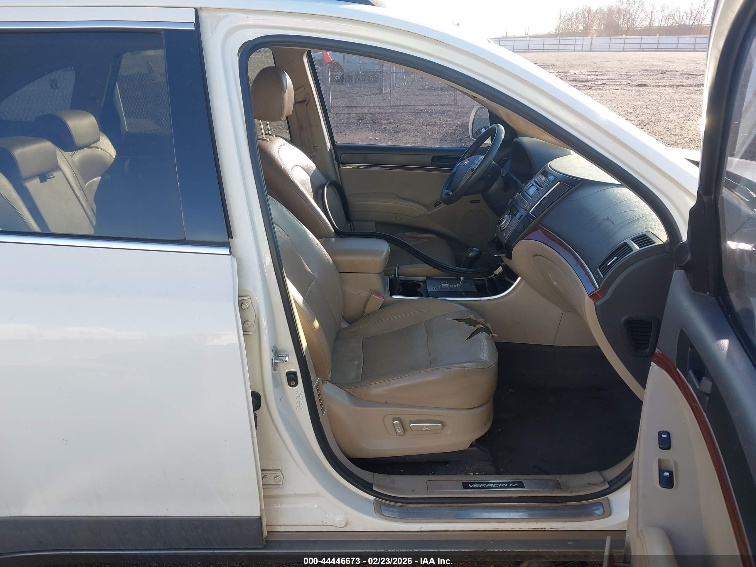 2011 Hyundai Veracruz Limited White vin: KM8NU4CC2BU166888
