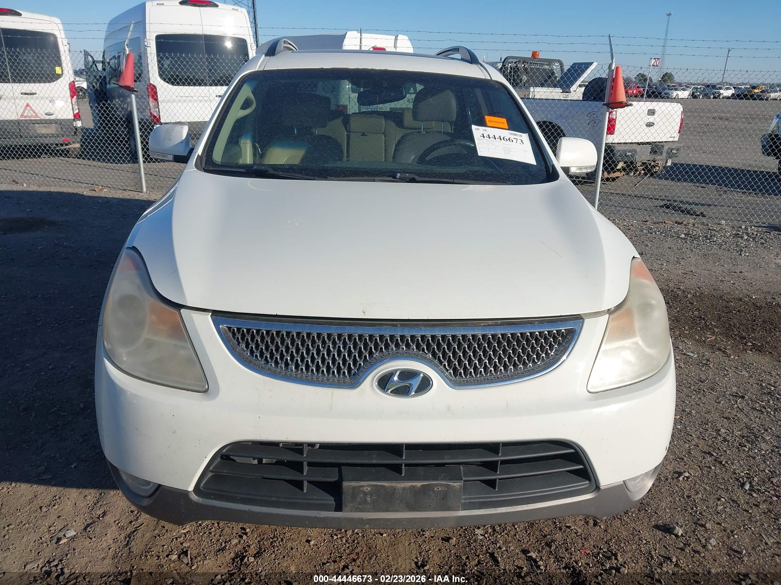 2011 Hyundai Veracruz Limited White vin: KM8NU4CC2BU166888