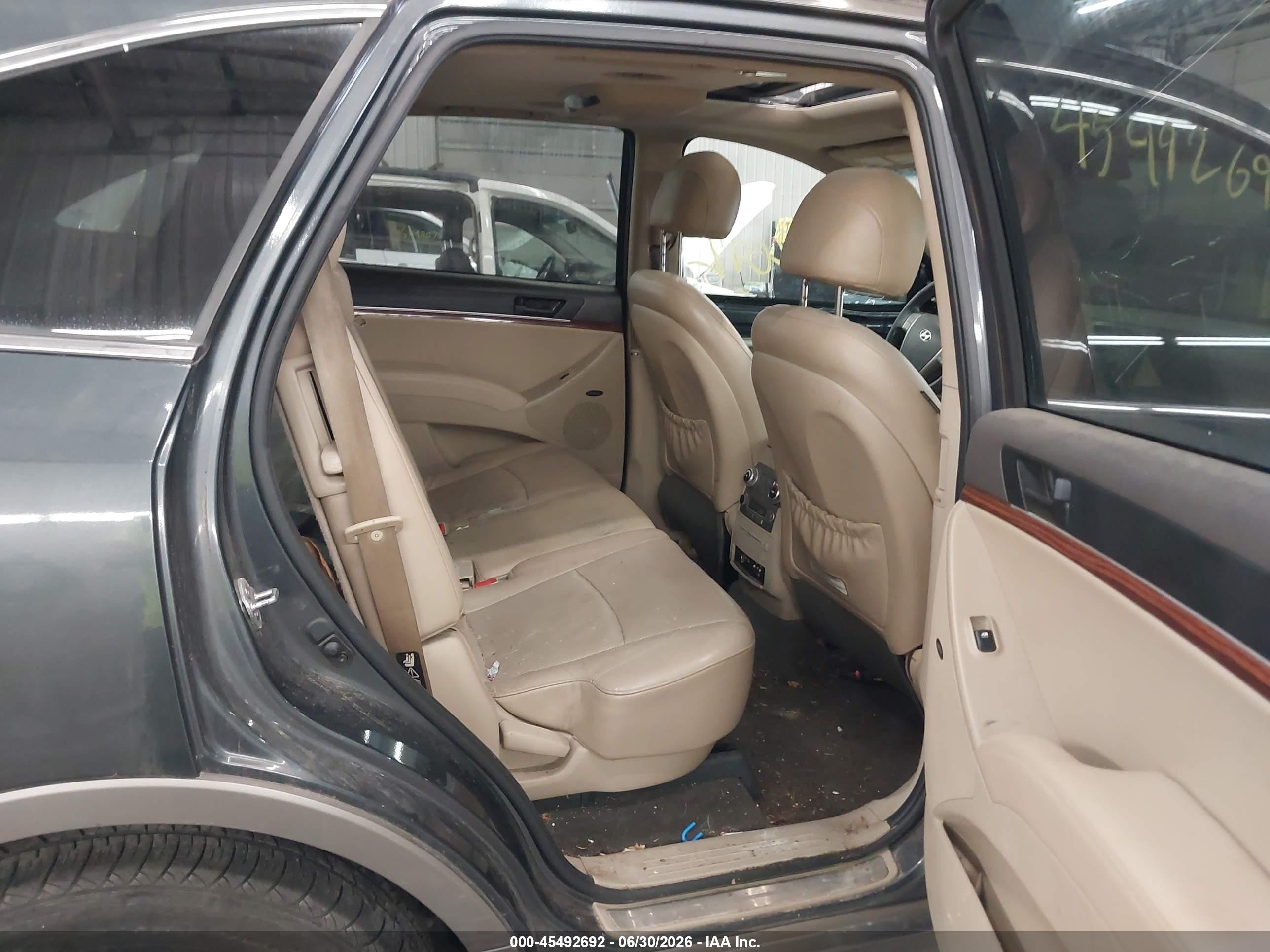2012 Hyundai Veracruz Limited Pewter vin: KM8NU4CC2CU193493