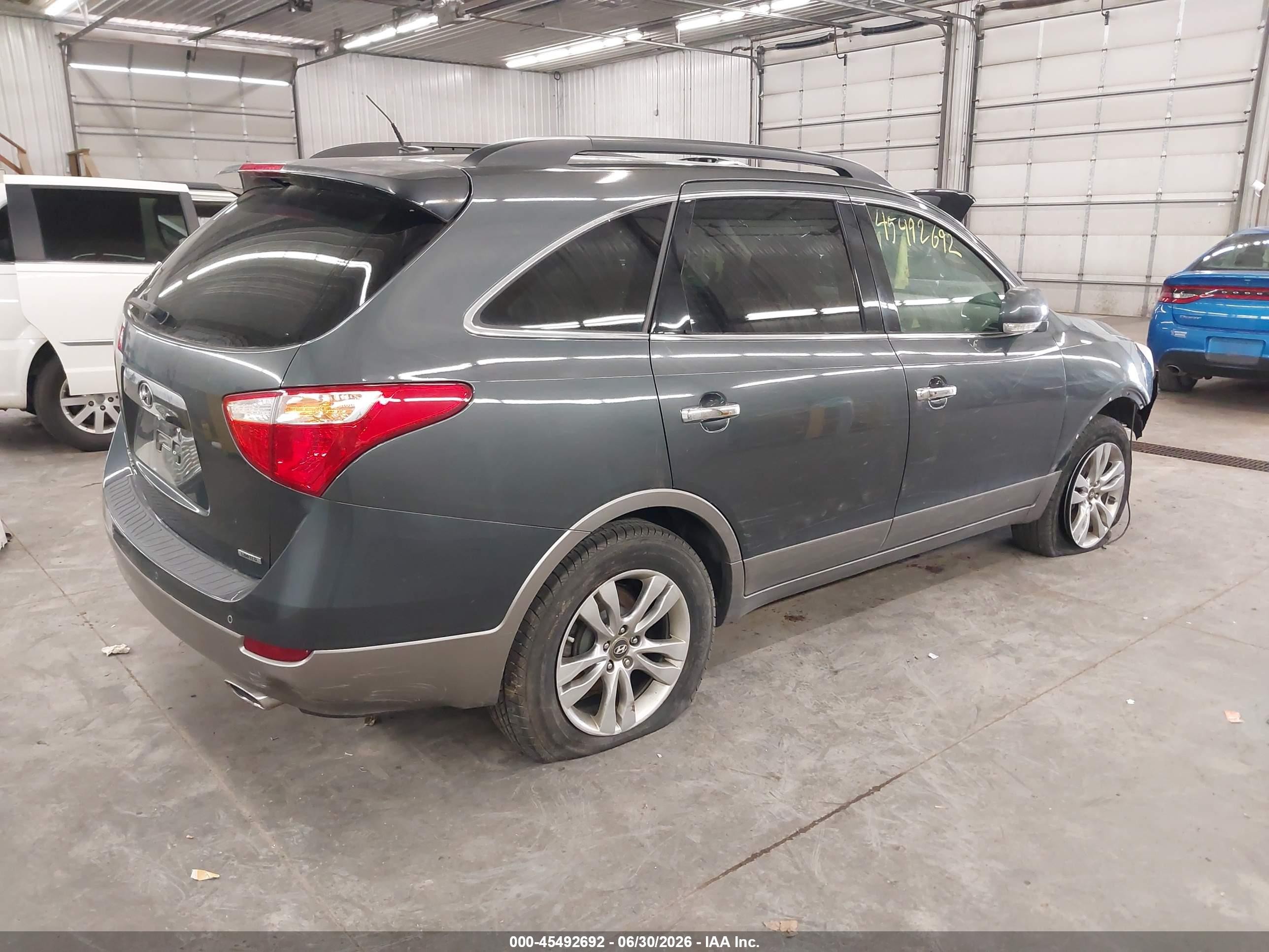 2012 Hyundai Veracruz Limited Pewter vin: KM8NU4CC2CU193493