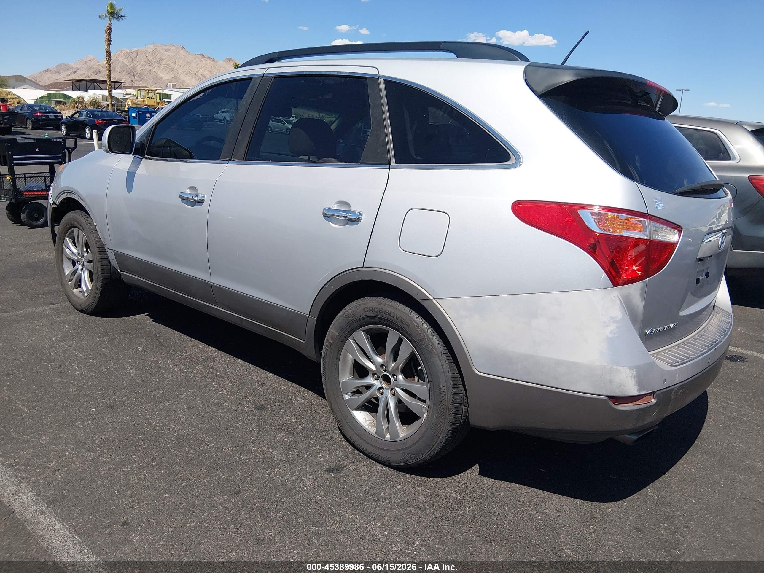 2012 Hyundai Veracruz Limited Silver vin: KM8NU4CC2CU202046