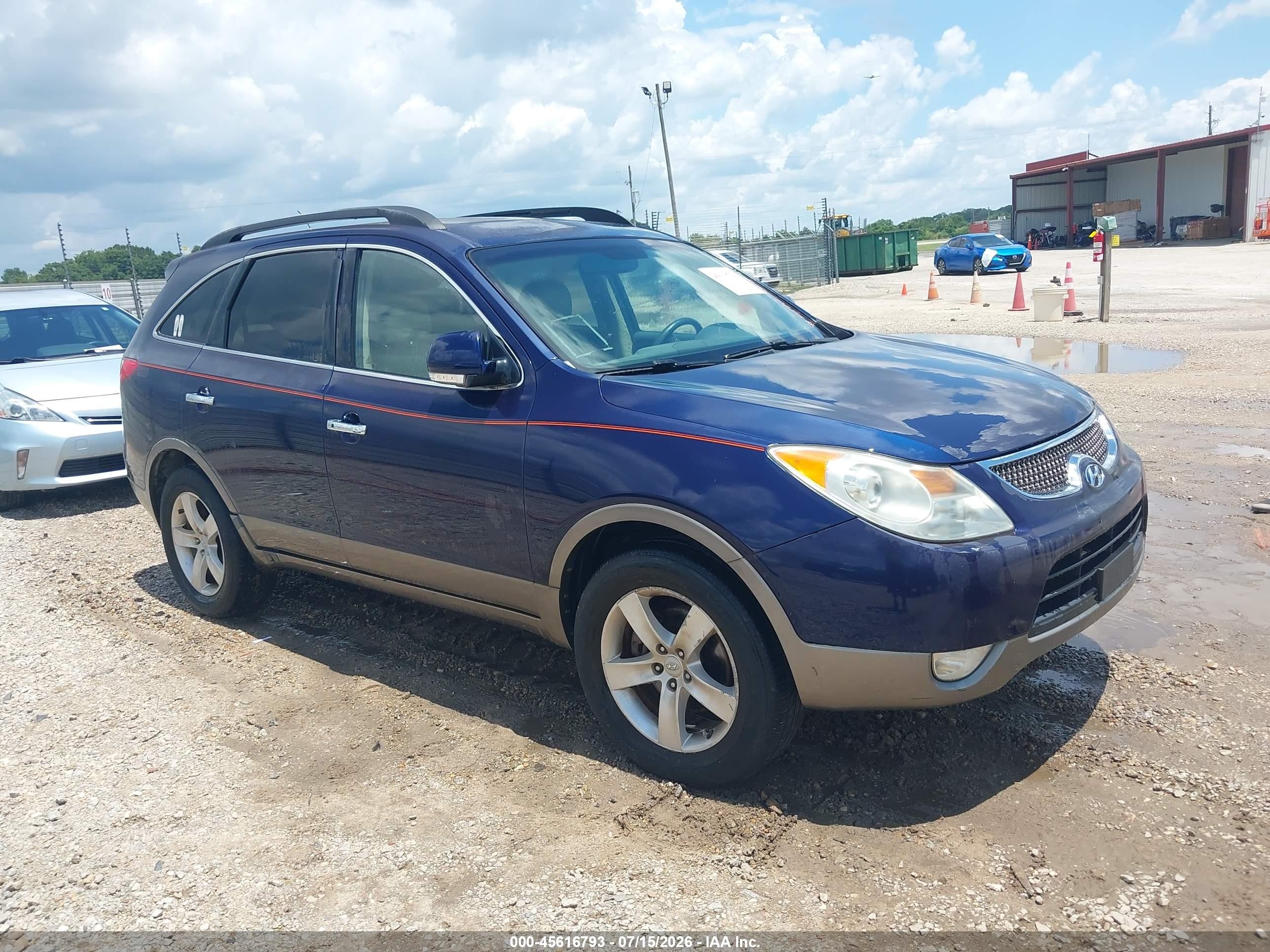 2010 Hyundai Veracruz Limited Blue vin: KM8NU4CC3AU100798