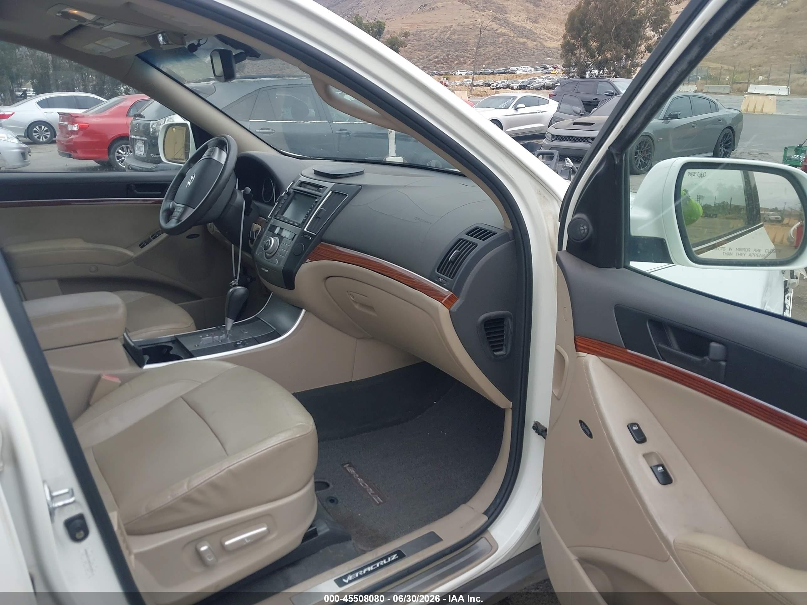 2010 Hyundai Veracruz Limited White vin: KM8NU4CC3AU101353