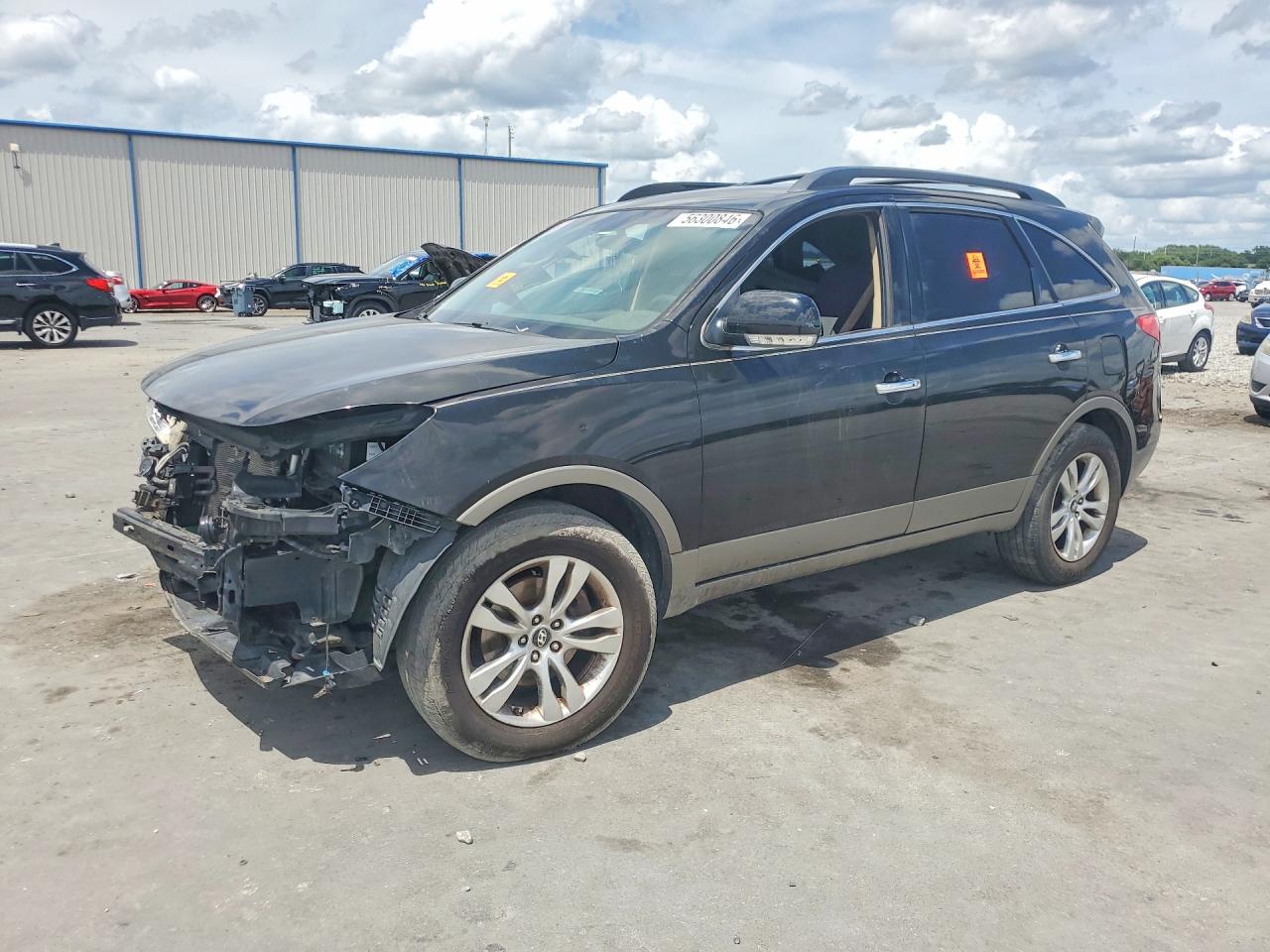 2012 Hyundai Veracruz Limited Черный vin: KM8NU4CC3CU183698