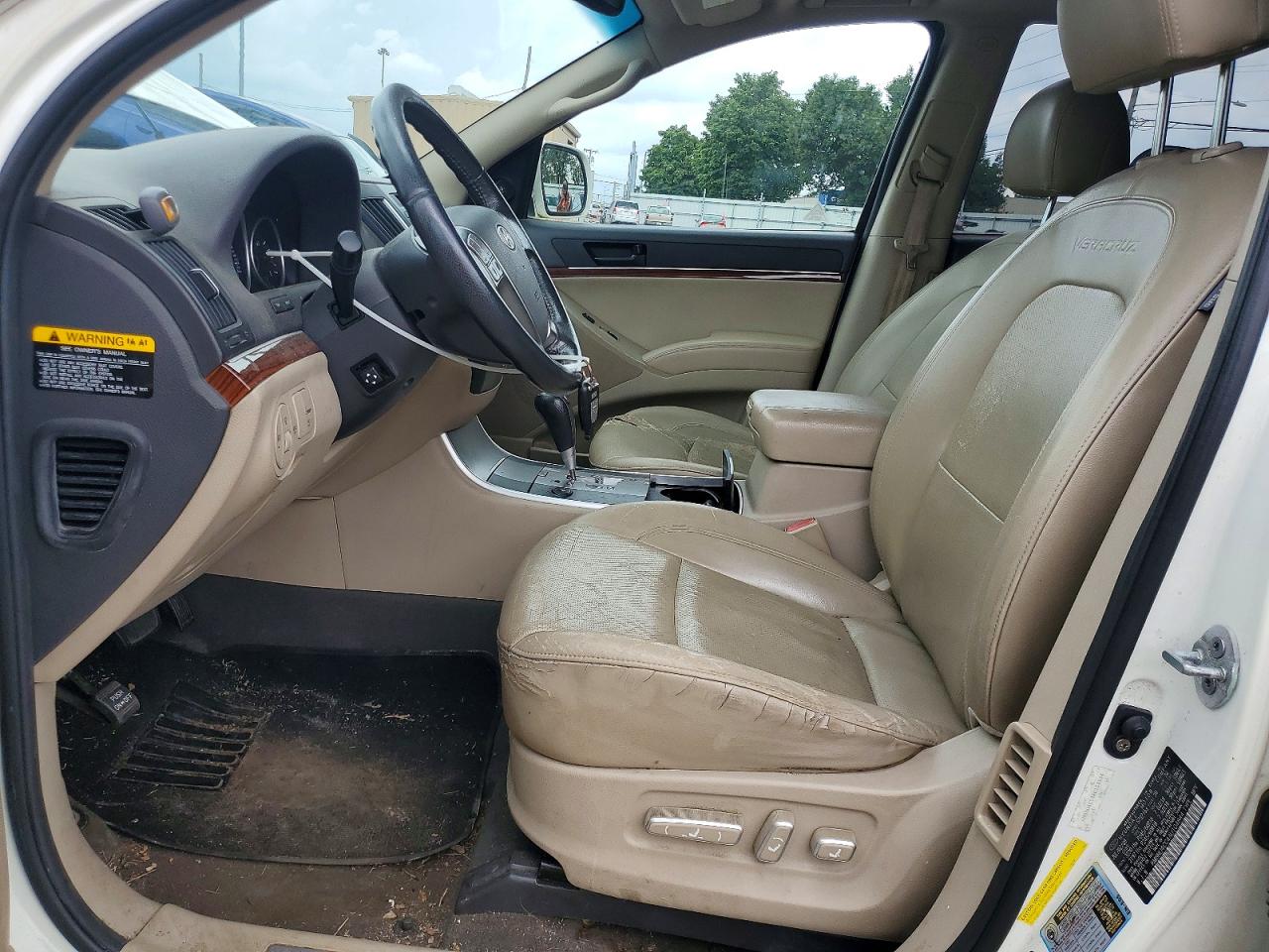 2010 Hyundai Veracruz Limited White vin: KM8NU4CC4AU104844