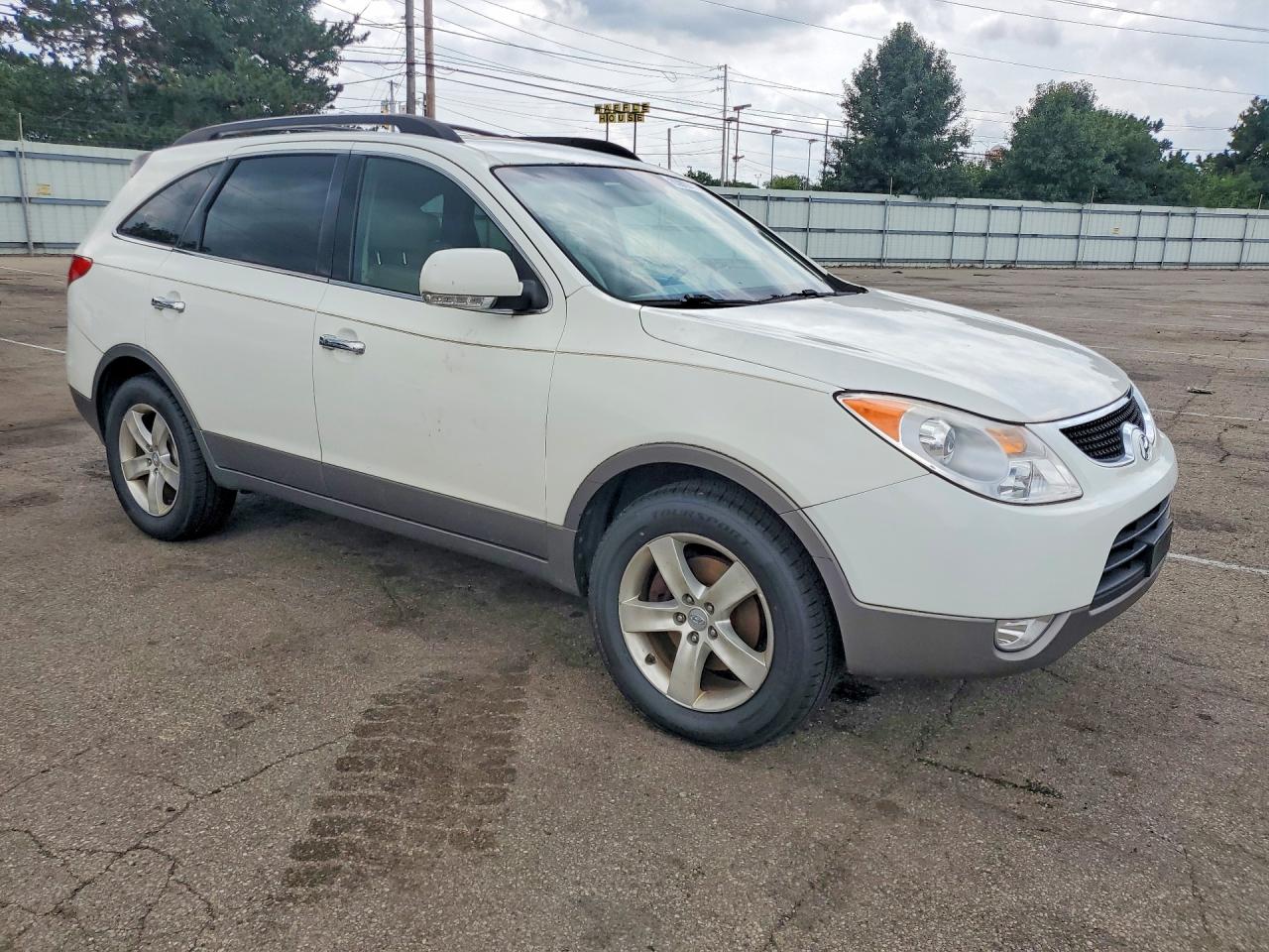 2010 Hyundai Veracruz Limited White vin: KM8NU4CC4AU104844