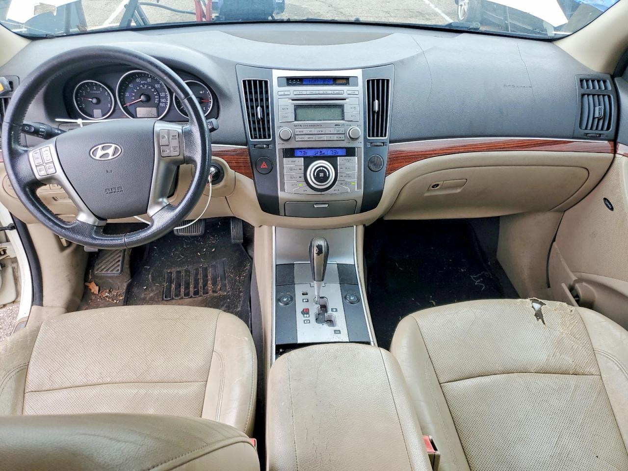 2010 Hyundai Veracruz Limited White vin: KM8NU4CC4AU104844