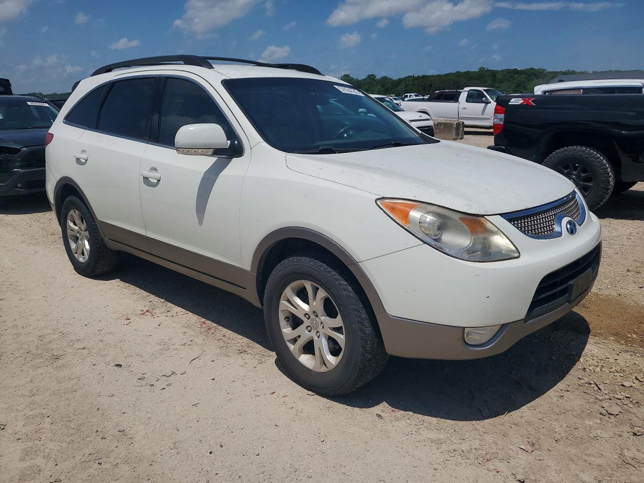 2011 Hyundai Veracruz Gls White vin: KM8NU4CC4BU140633