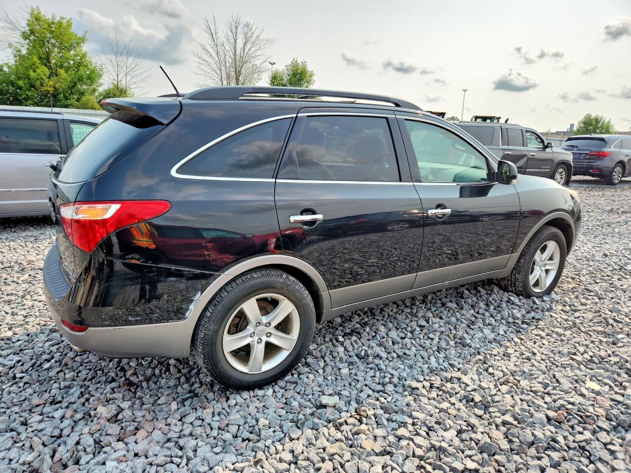 2011 Hyundai Veracruz Limited Black vin: KM8NU4CC4BU153446