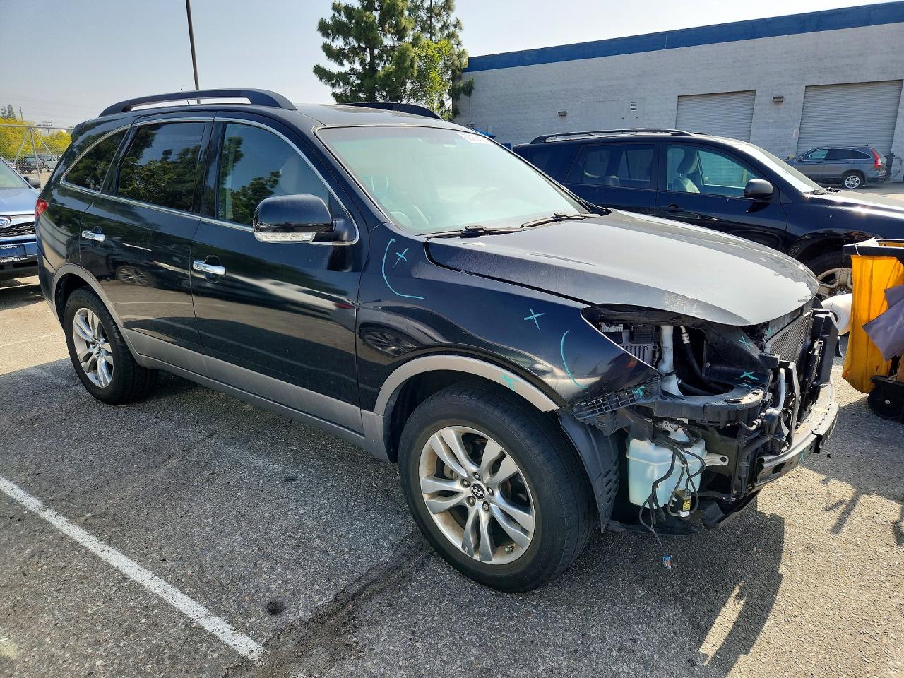2012 Hyundai Veracruz Limited Черный vin: KM8NU4CC4CU200847
