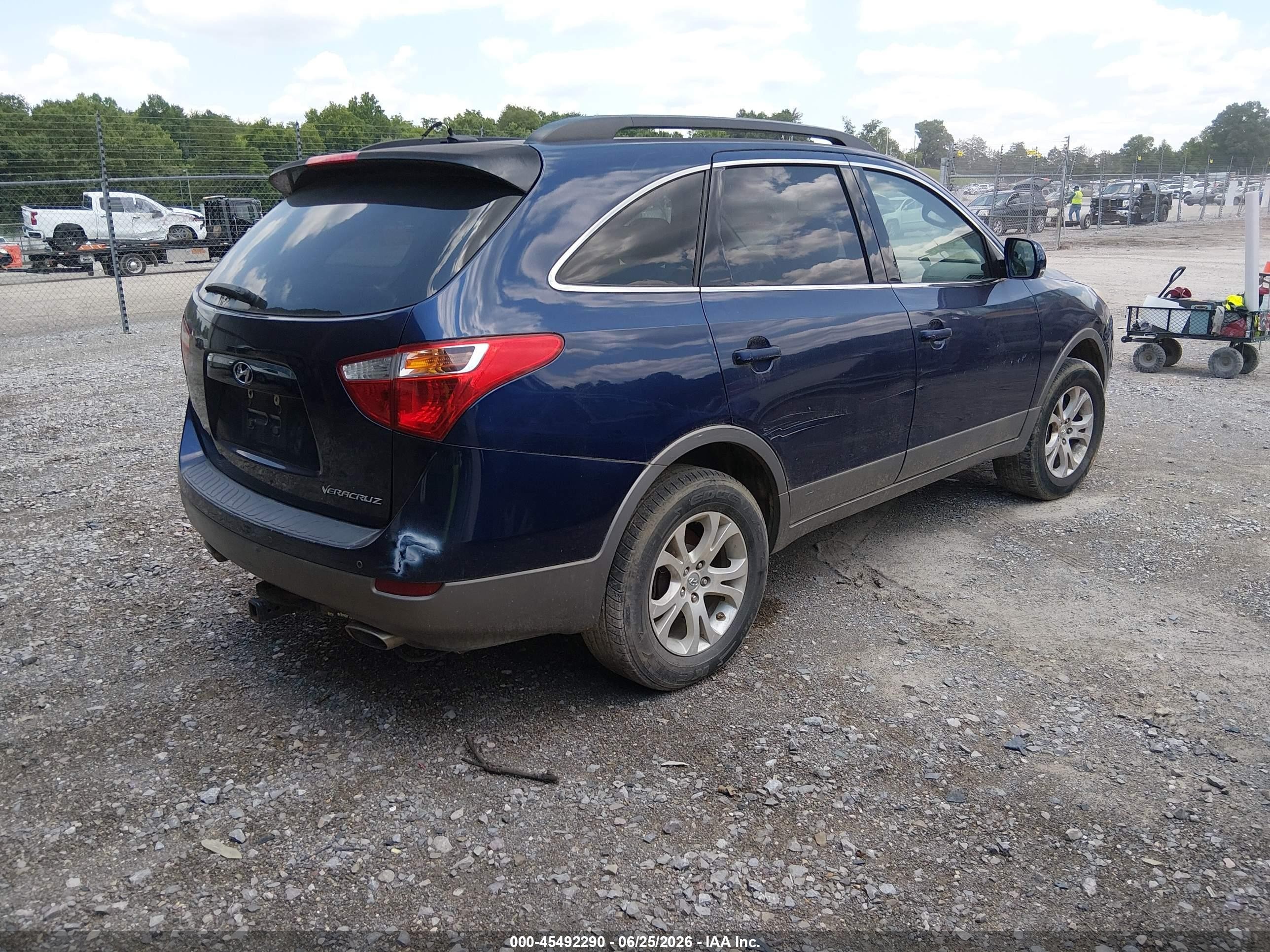2011 Hyundai Veracruz Gls Blue vin: KM8NU4CC5BU145730