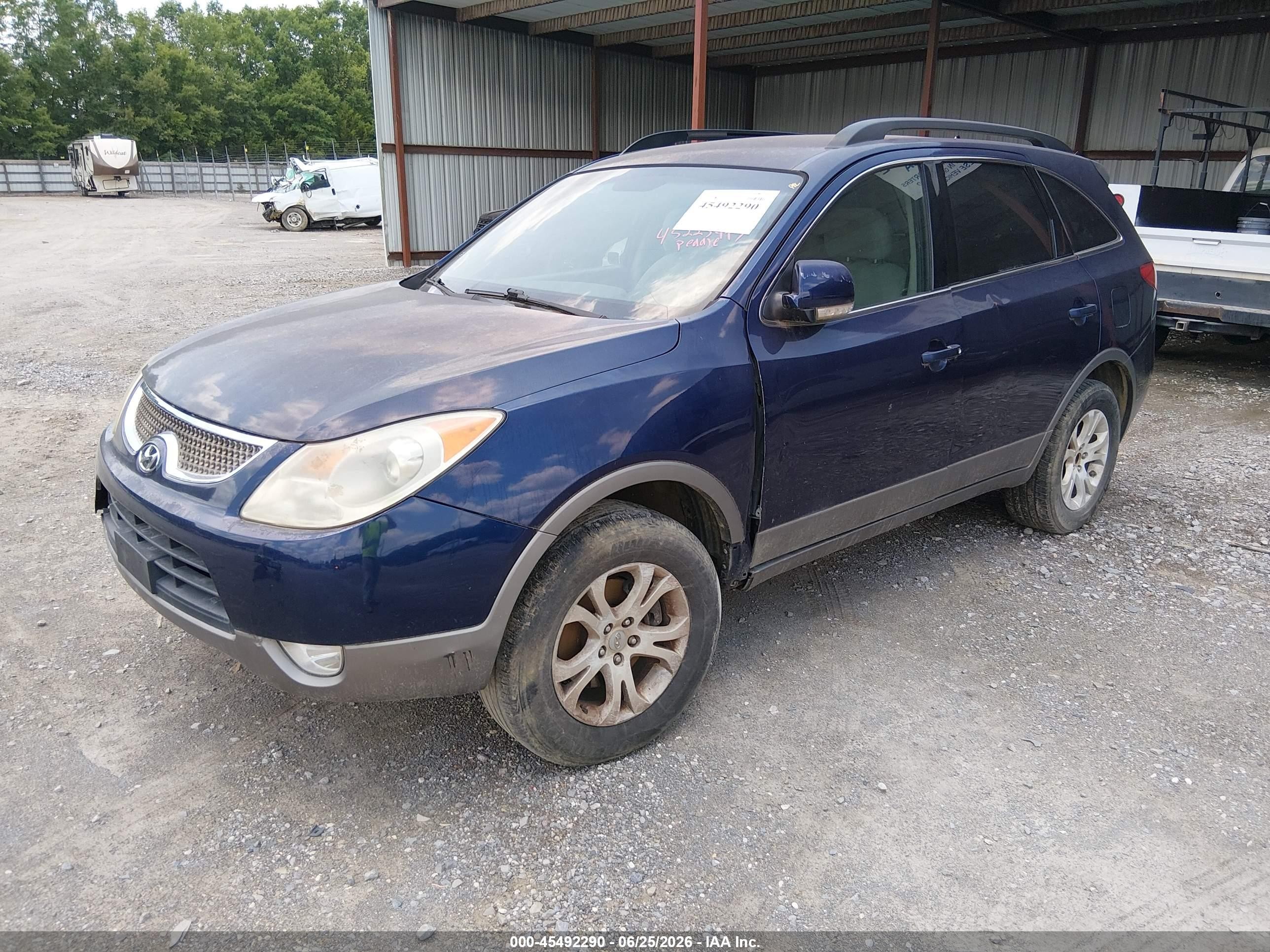 2011 Hyundai Veracruz Gls Blue vin: KM8NU4CC5BU145730