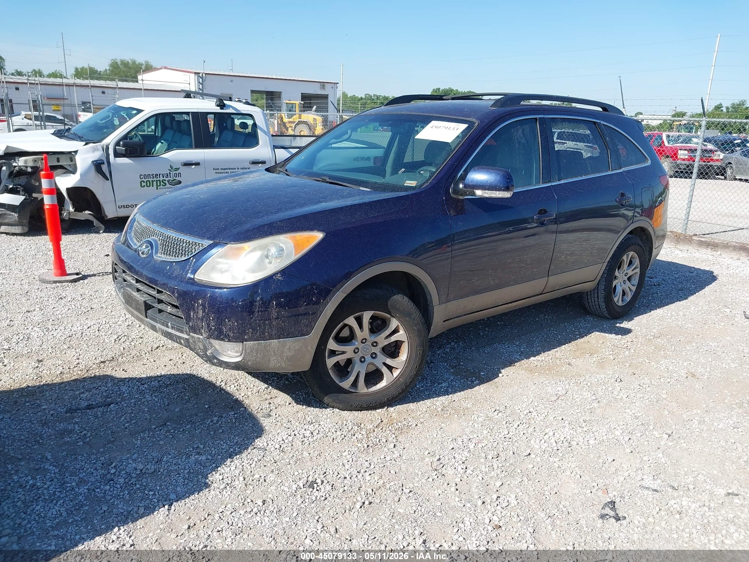 2011 Hyundai Veracruz Gls Blue vin: KM8NU4CC5BU149289