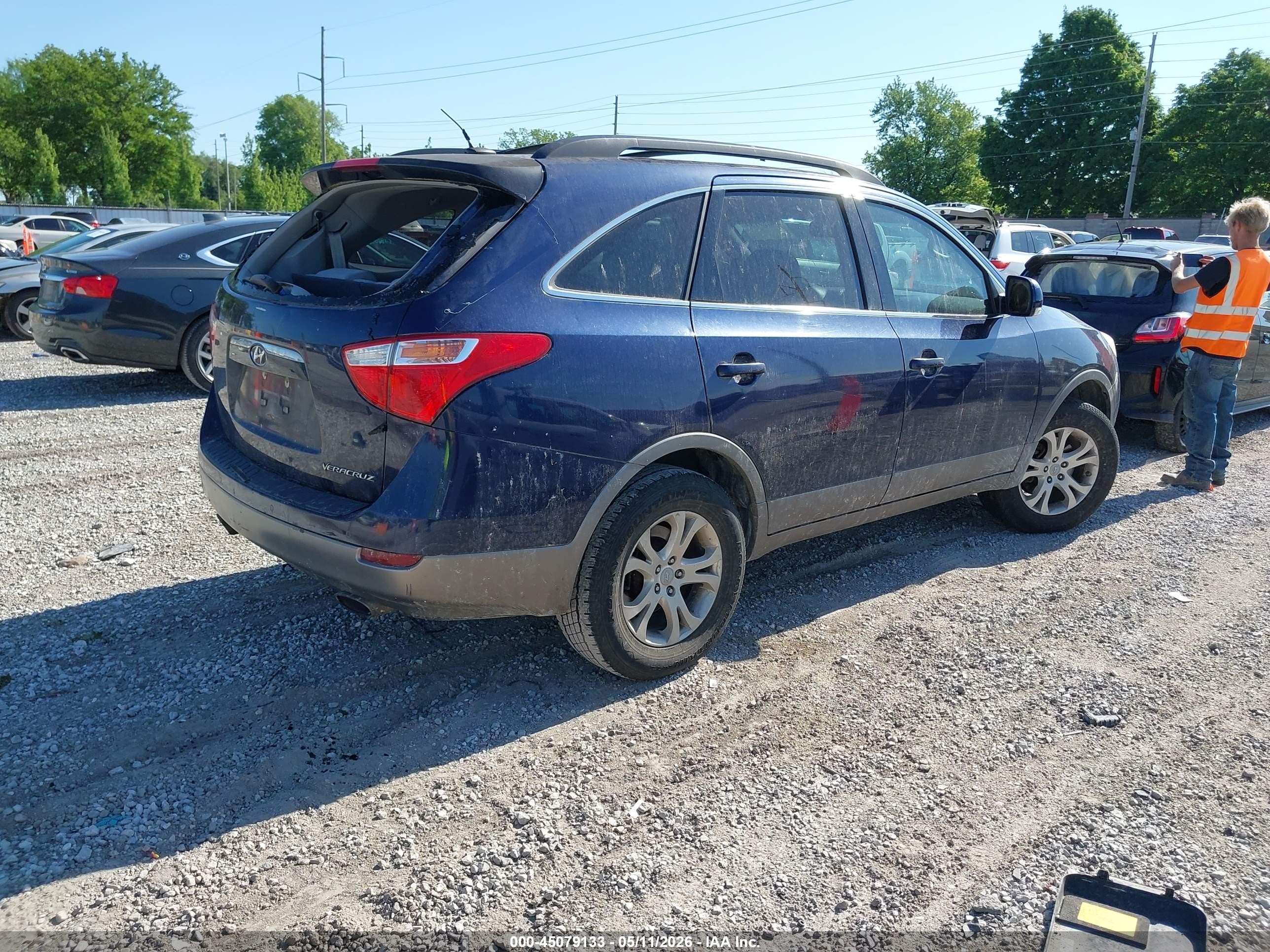 2011 Hyundai Veracruz Gls Blue vin: KM8NU4CC5BU149289