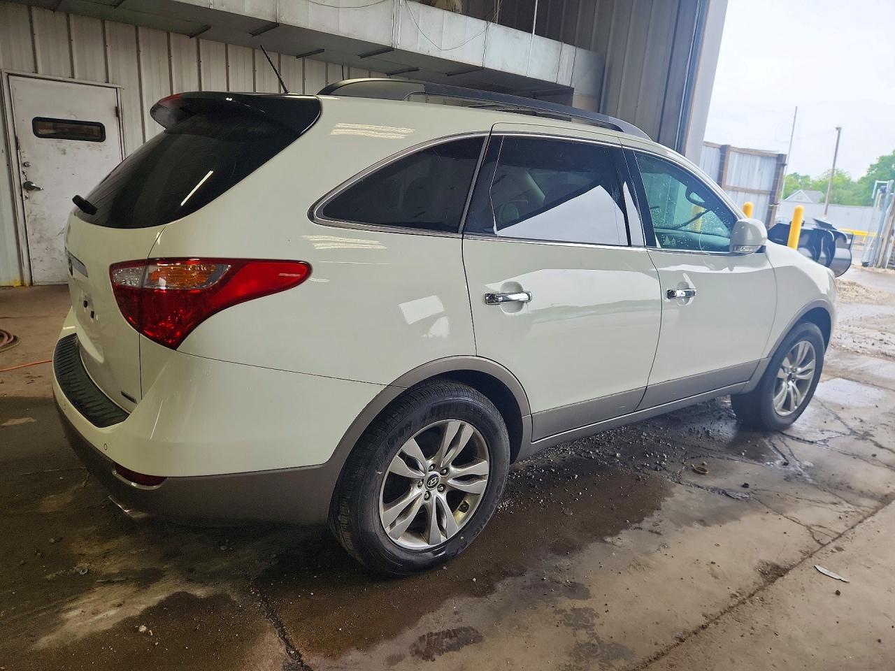 2012 Hyundai Veracruz Limited White vin: KM8NU4CC5CU194542