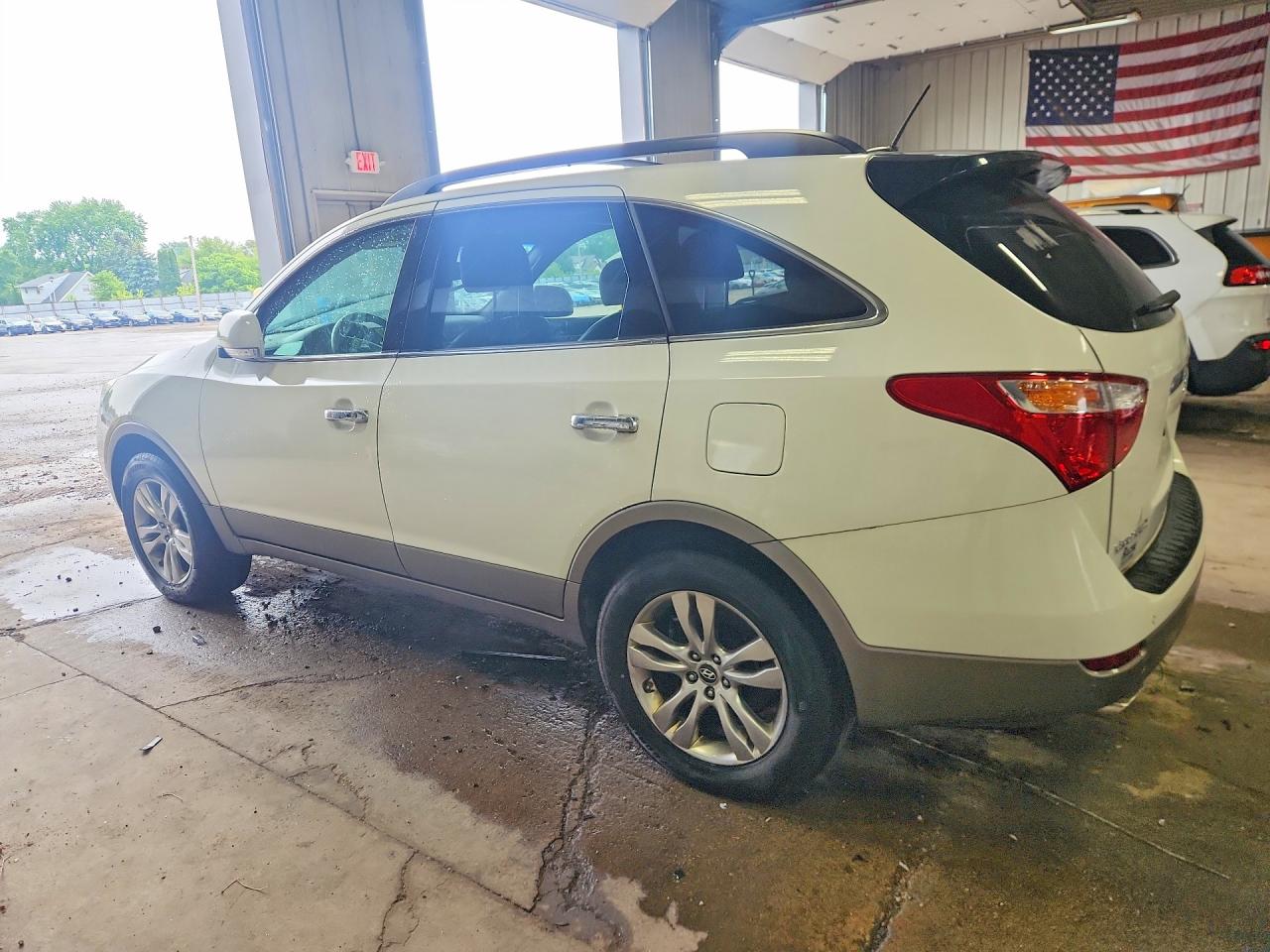 2012 Hyundai Veracruz Limited White vin: KM8NU4CC5CU194542