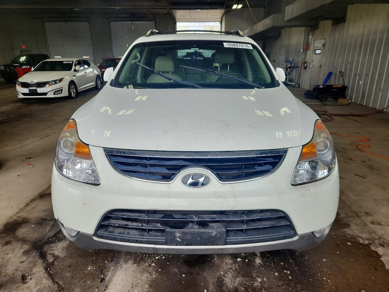 2012 Hyundai Veracruz Limited White vin: KM8NU4CC5CU194542