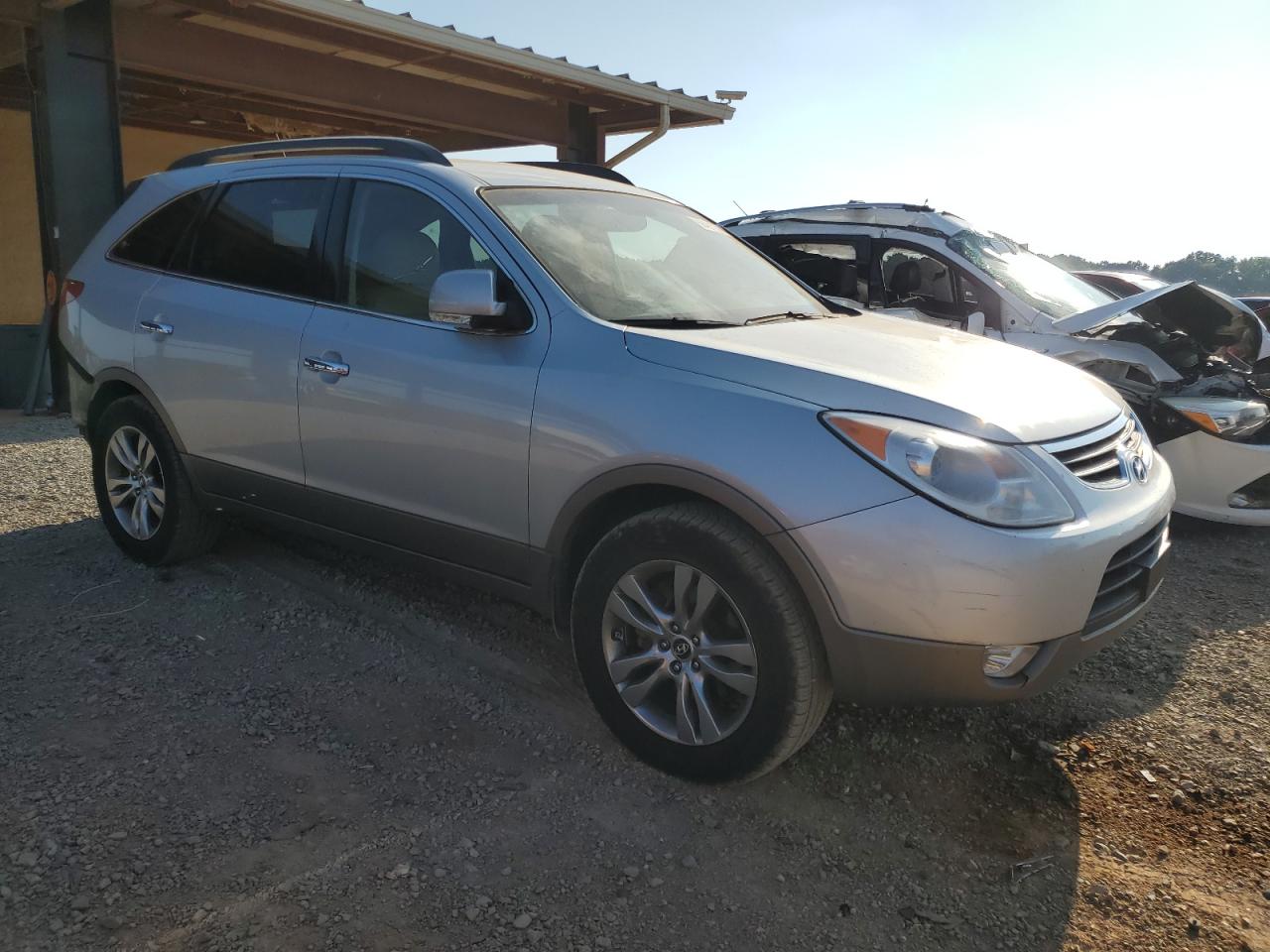 2012 Hyundai Veracruz Gls Silver vin: KM8NU4CC5CU198154