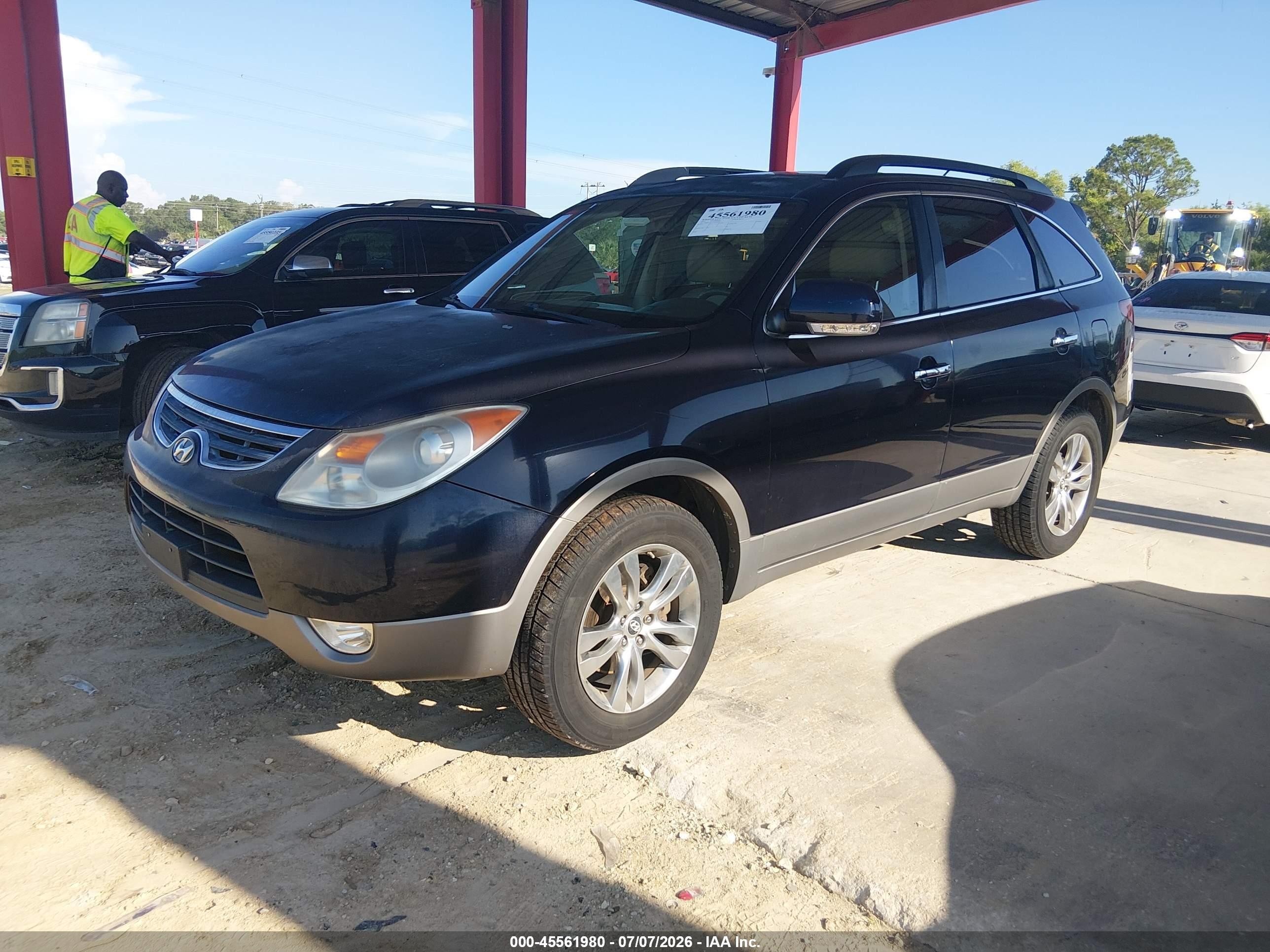 2012 Hyundai Veracruz Limited Black vin: KM8NU4CC5CU201943