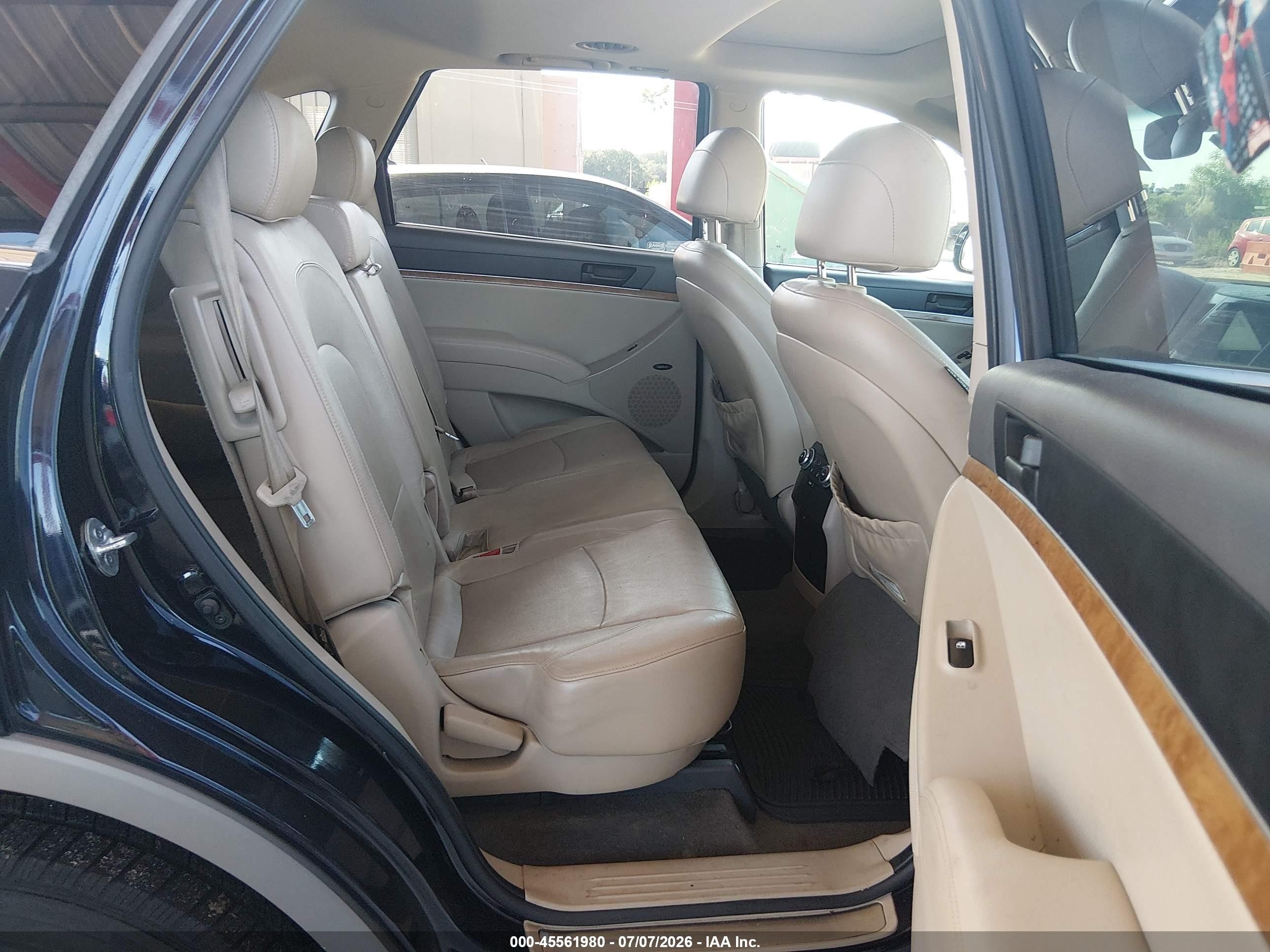 2012 Hyundai Veracruz Limited Black vin: KM8NU4CC5CU201943