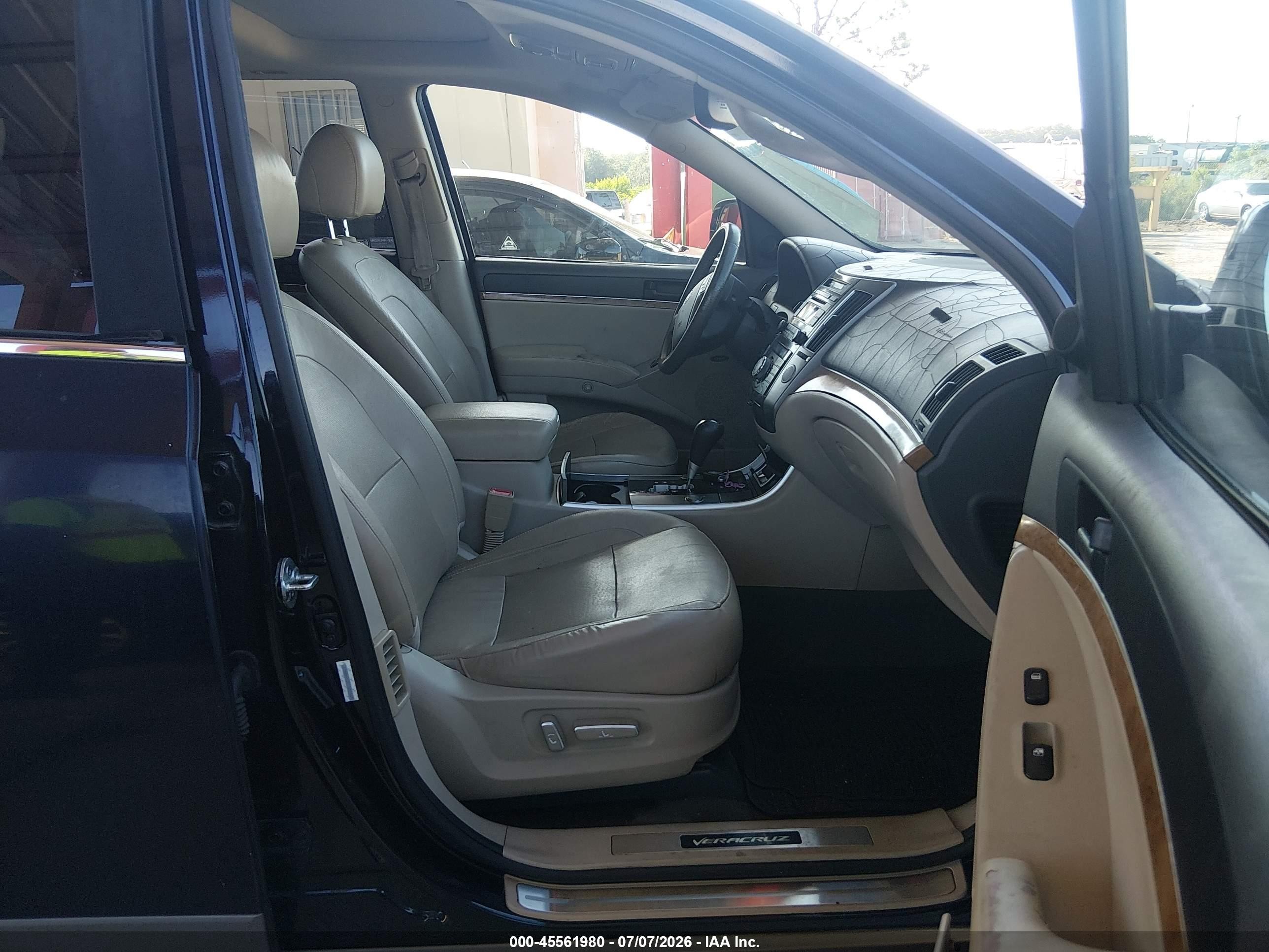 2012 Hyundai Veracruz Limited Black vin: KM8NU4CC5CU201943