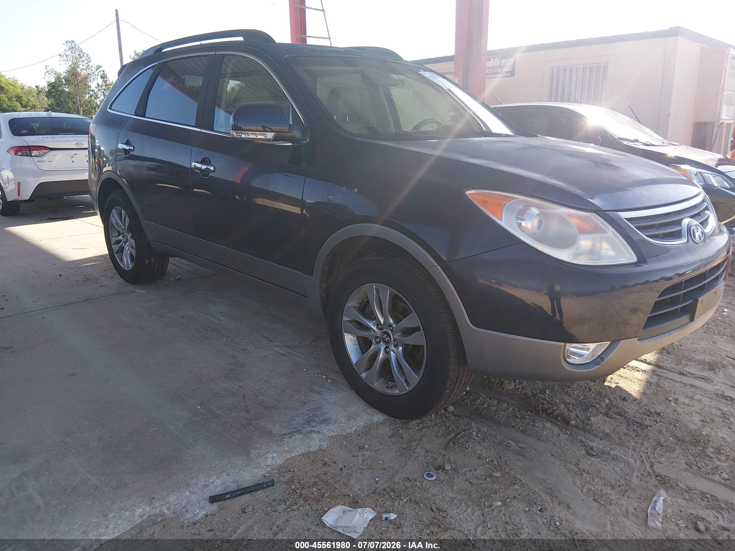 2012 Hyundai Veracruz Limited Black vin: KM8NU4CC5CU201943