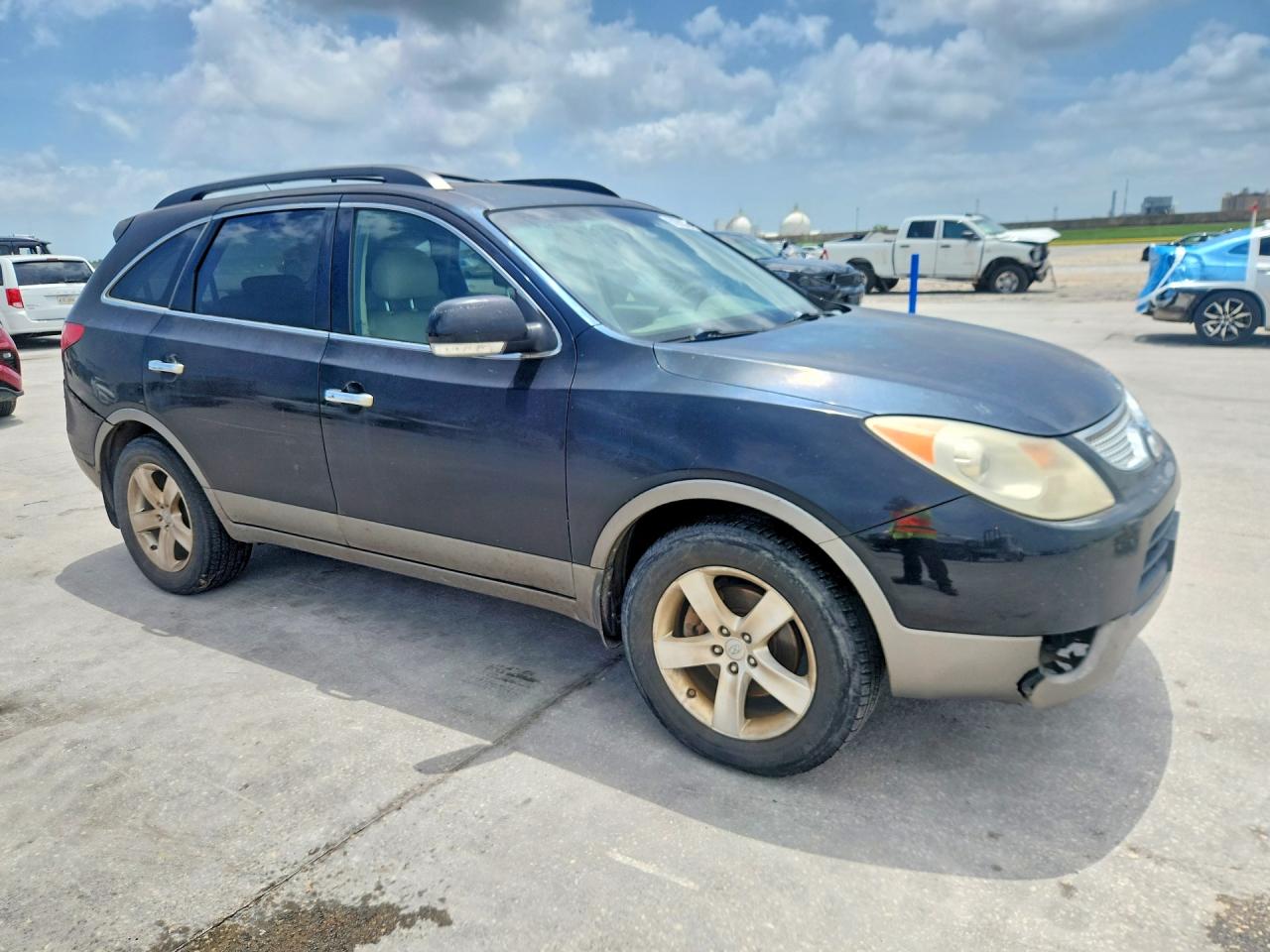 2011 Hyundai Veracruz Limited Black vin: KM8NU4CC6BU167252