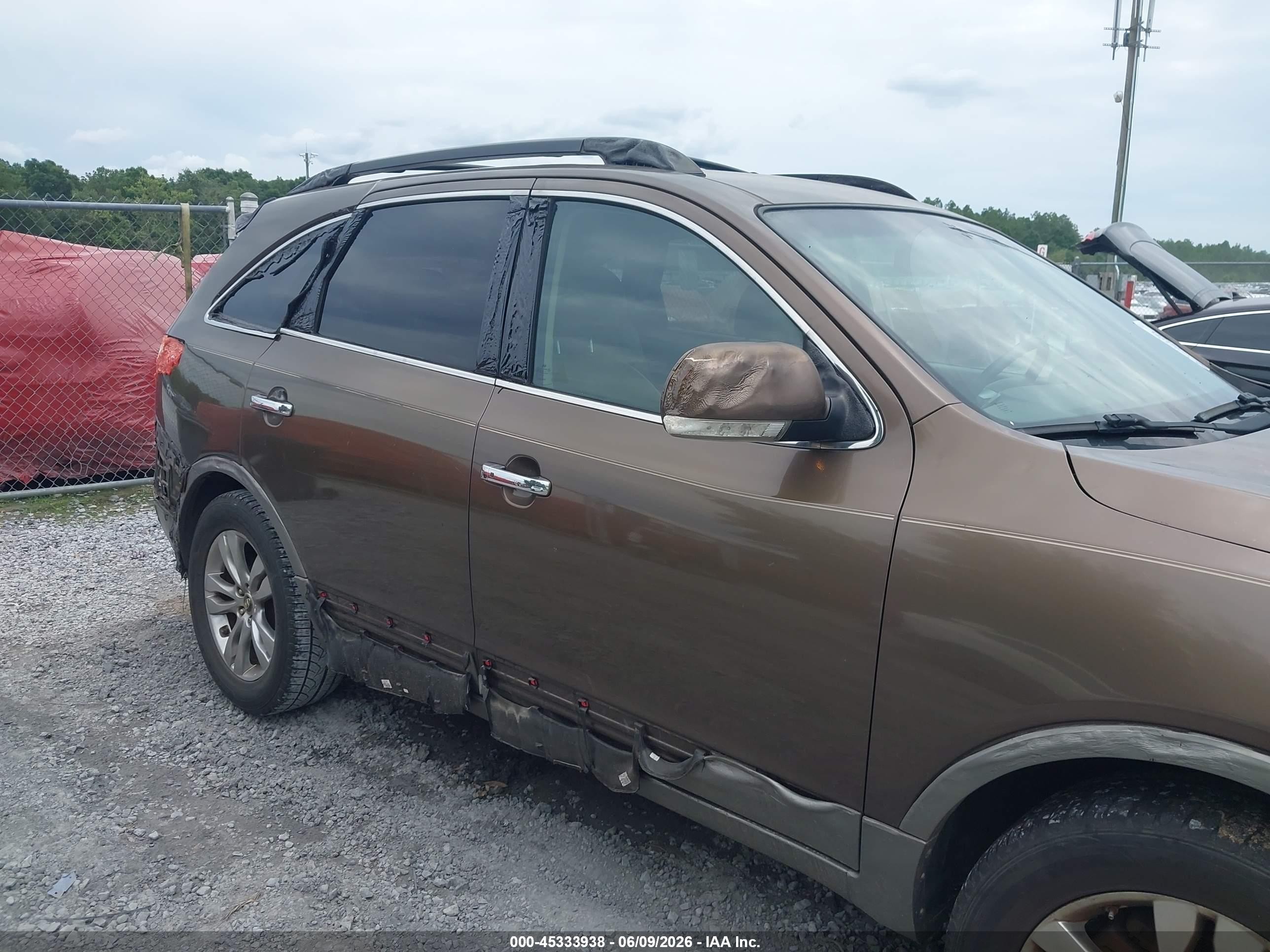 2012 Hyundai Veracruz Limited Коричневый vin: KM8NU4CC6CU189351