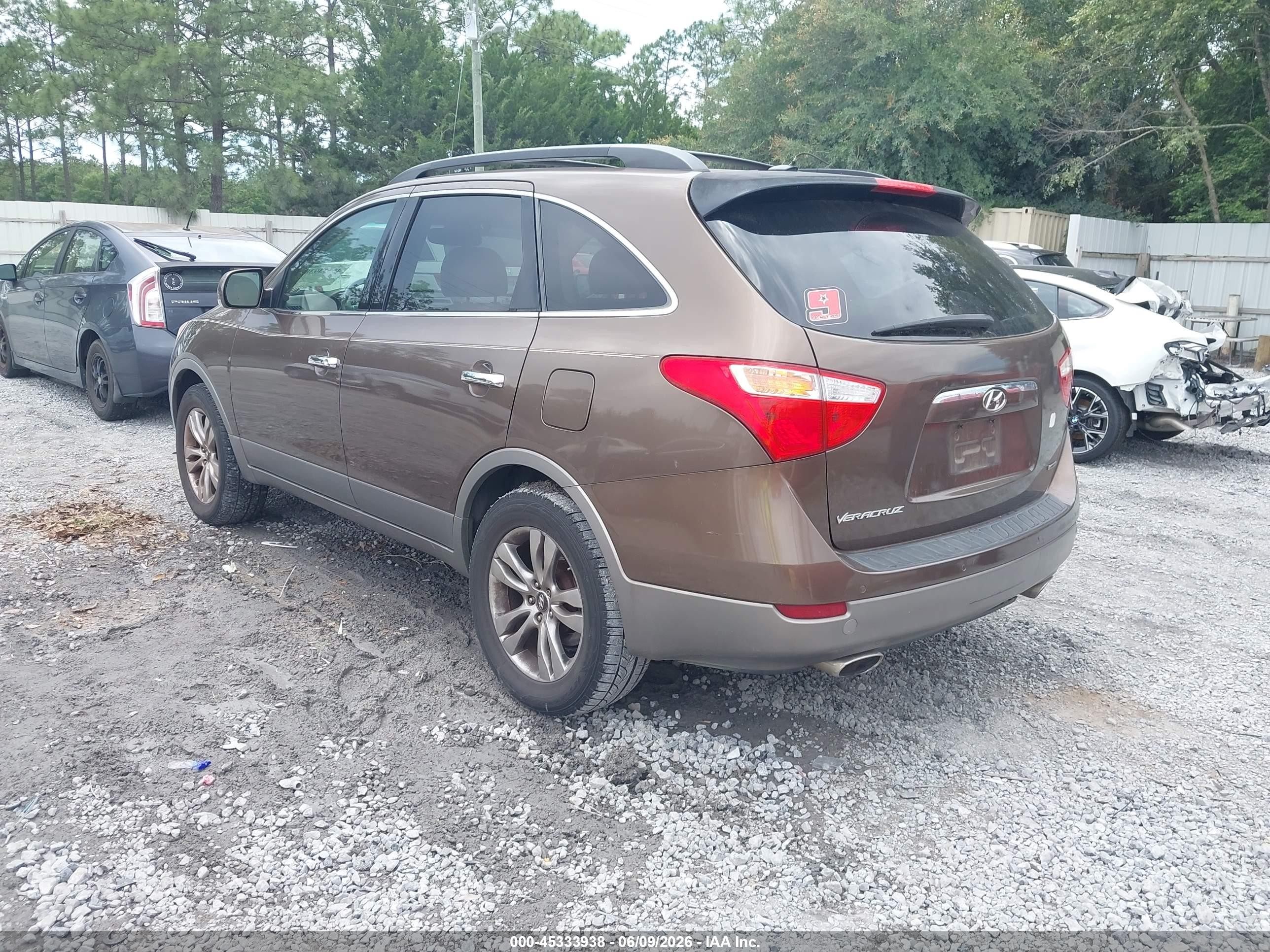2012 Hyundai Veracruz Limited Коричневый vin: KM8NU4CC6CU189351