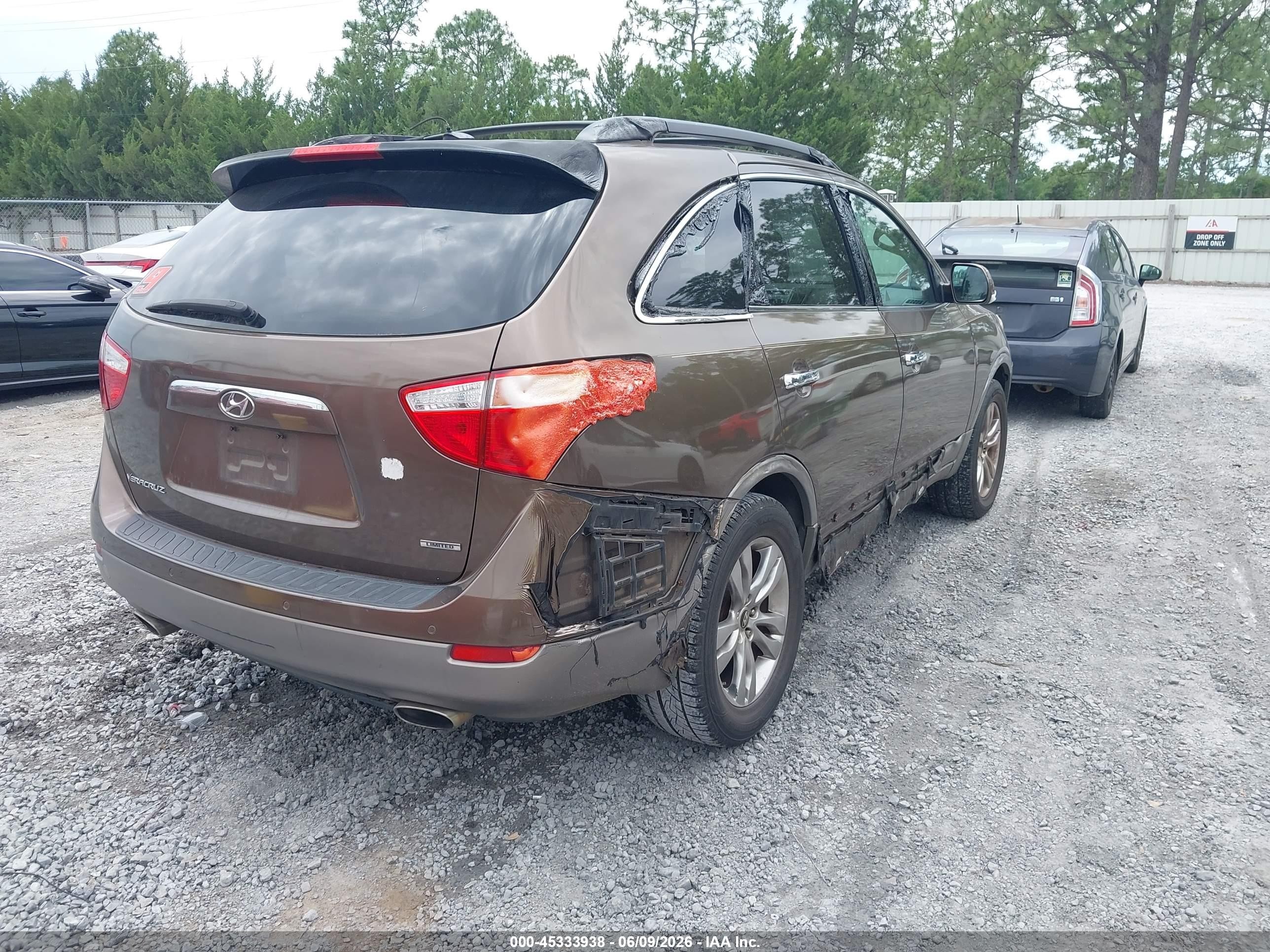 2012 Hyundai Veracruz Limited Коричневый vin: KM8NU4CC6CU189351