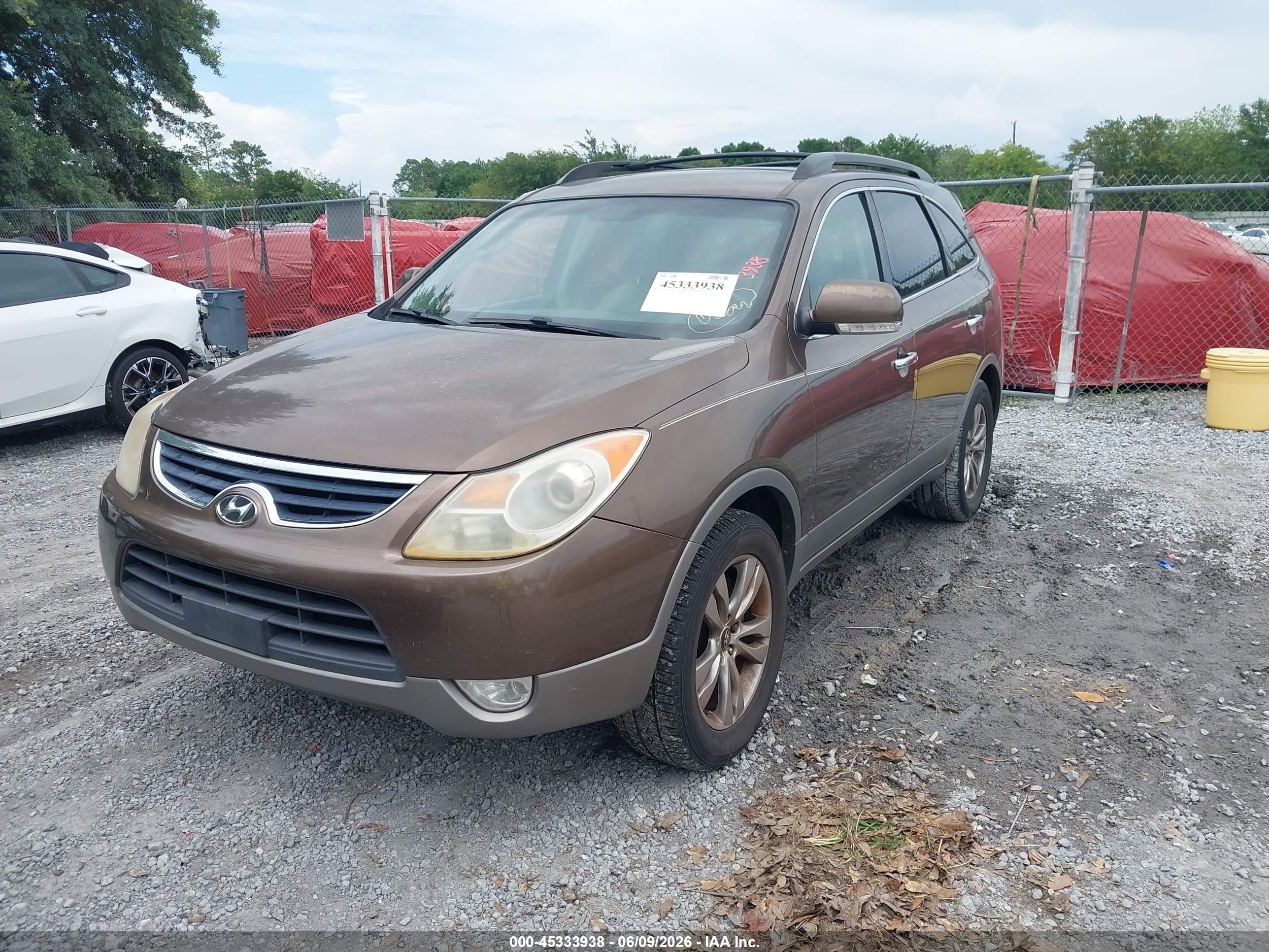 2012 Hyundai Veracruz Limited Коричневый vin: KM8NU4CC6CU189351