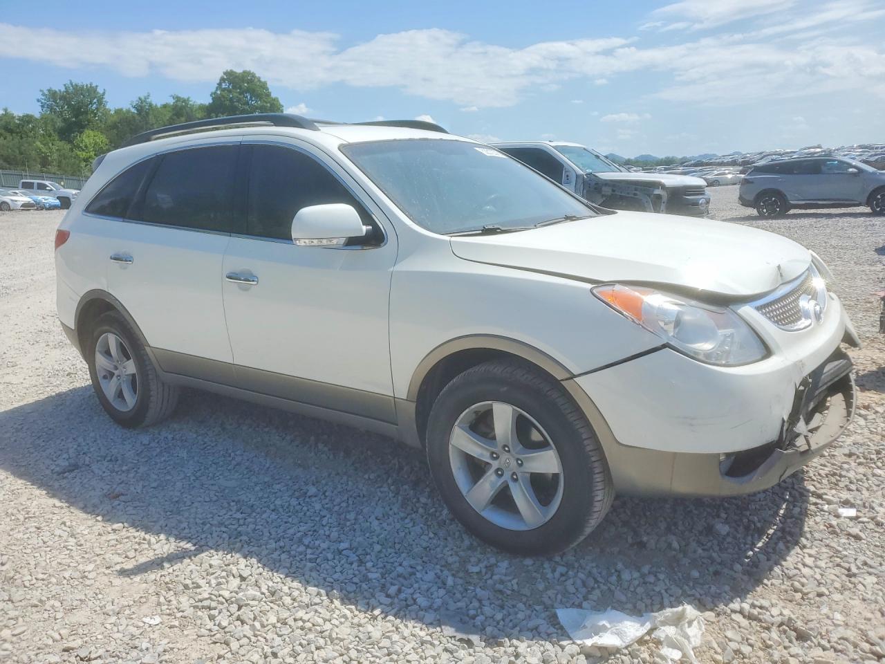 2011 Hyundai Veracruz Limited White vin: KM8NU4CC7BU149858