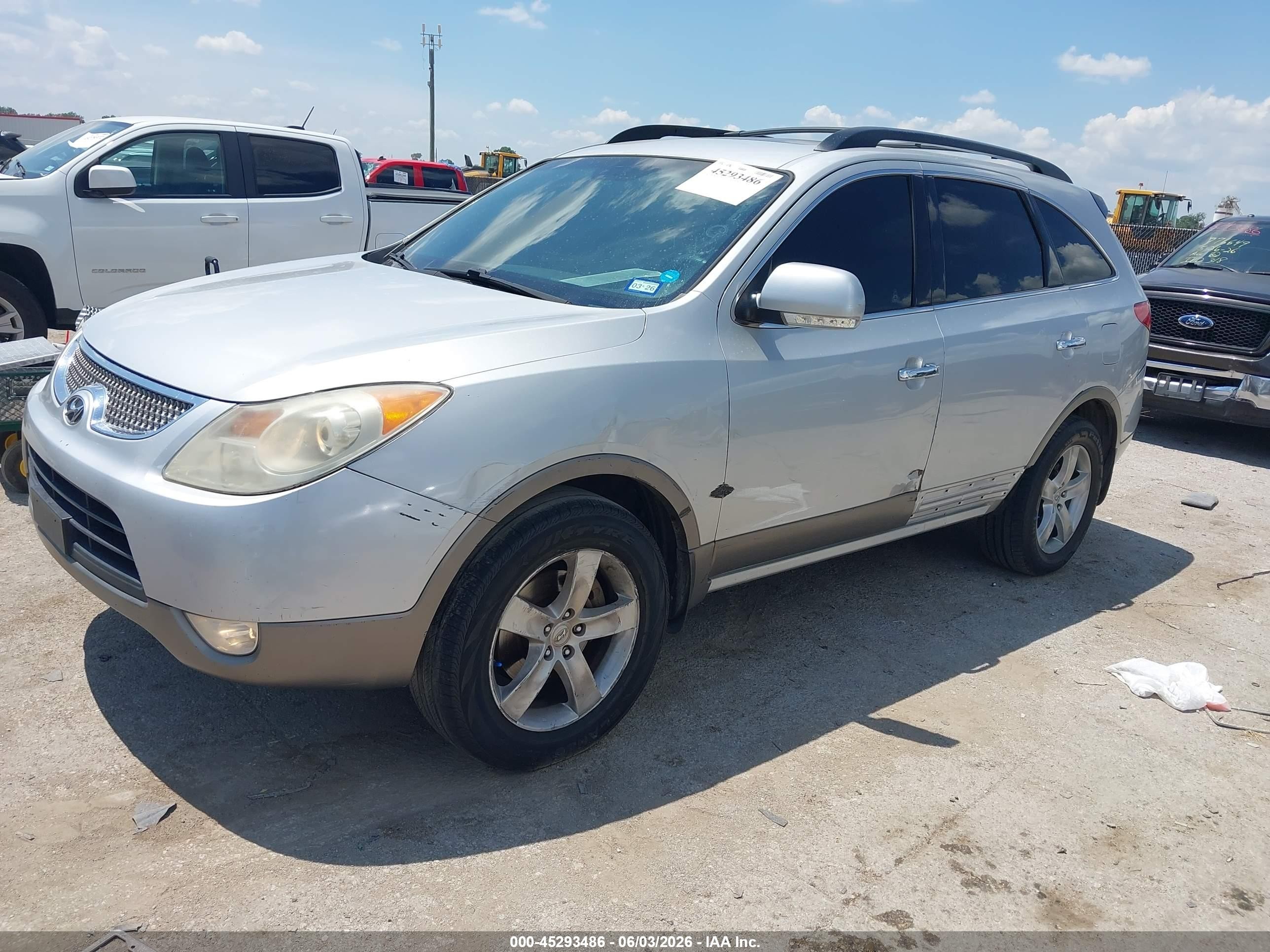 2011 Hyundai Veracruz Limited Silver vin: KM8NU4CC7BU167020