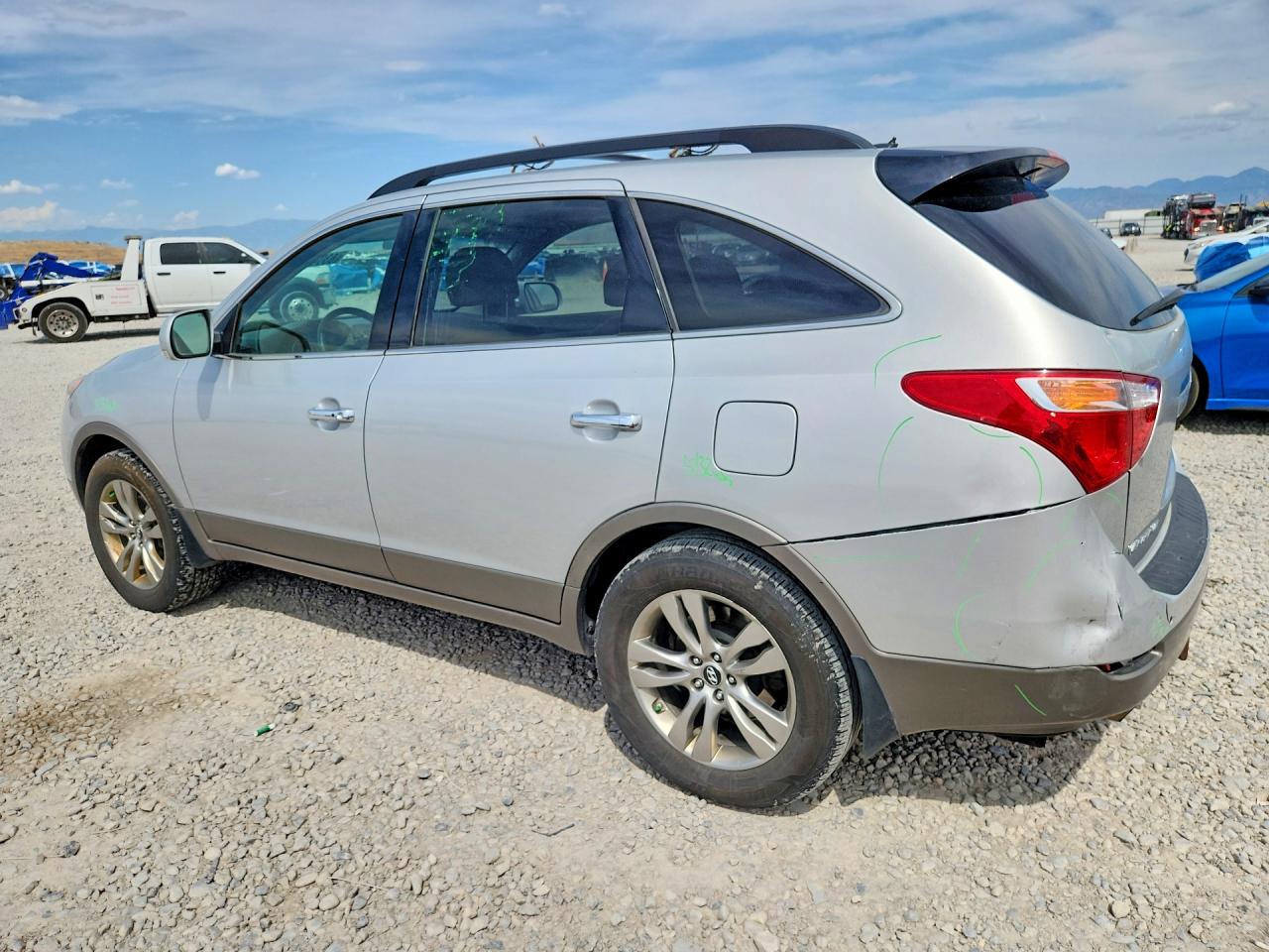 2012 Hyundai Veracruz Limited Silver vin: KM8NU4CC7CU184997