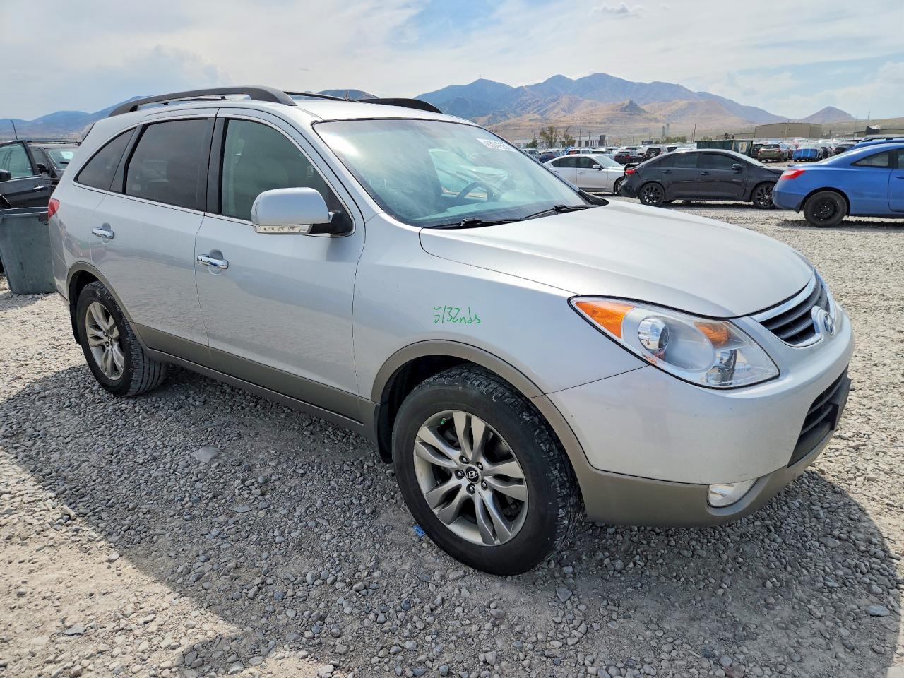 2012 Hyundai Veracruz Limited Silver vin: KM8NU4CC7CU184997