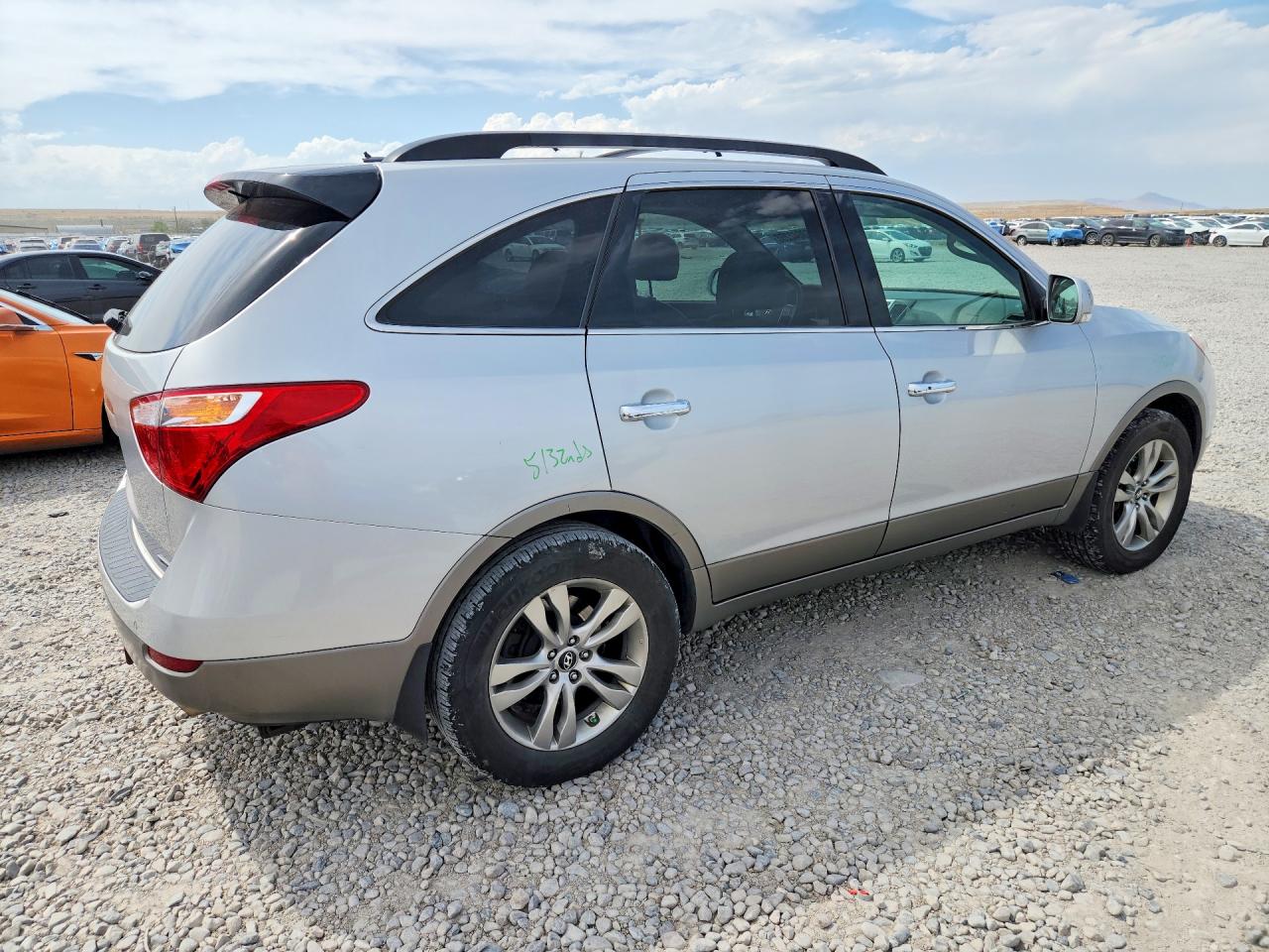 2012 Hyundai Veracruz Limited Silver vin: KM8NU4CC7CU184997