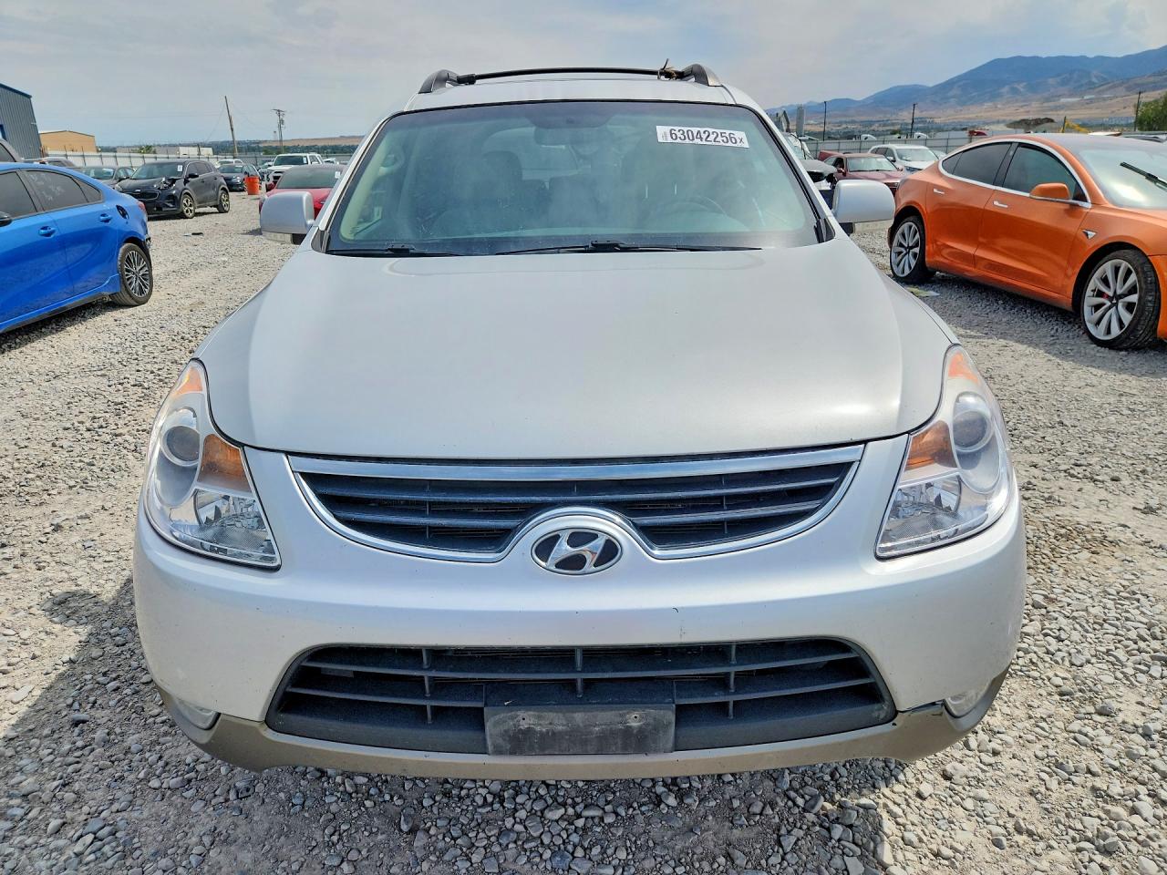 2012 Hyundai Veracruz Limited Silver vin: KM8NU4CC7CU184997