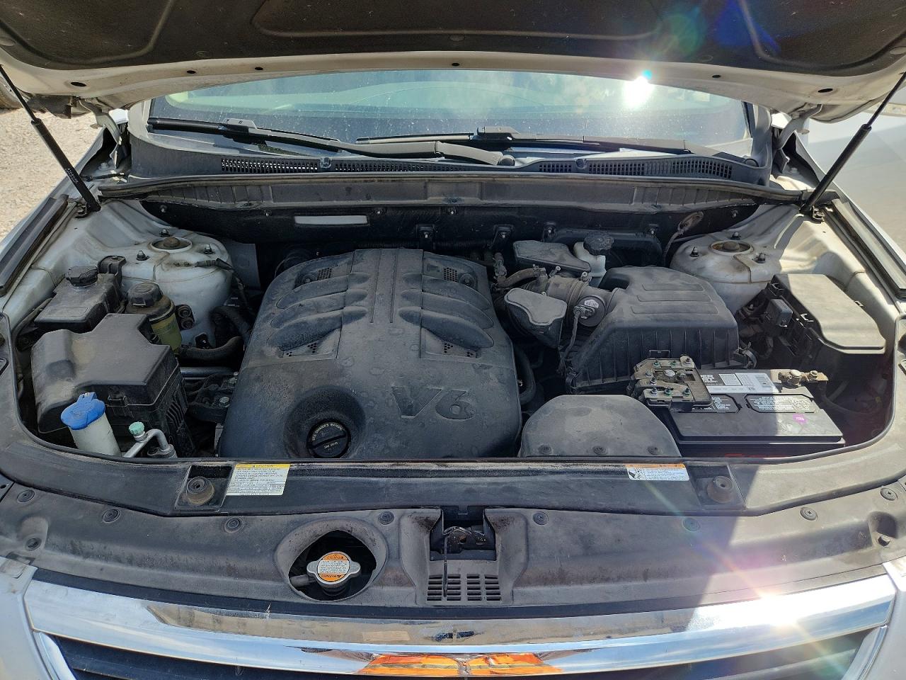 2012 Hyundai Veracruz Limited Silver vin: KM8NU4CC7CU184997