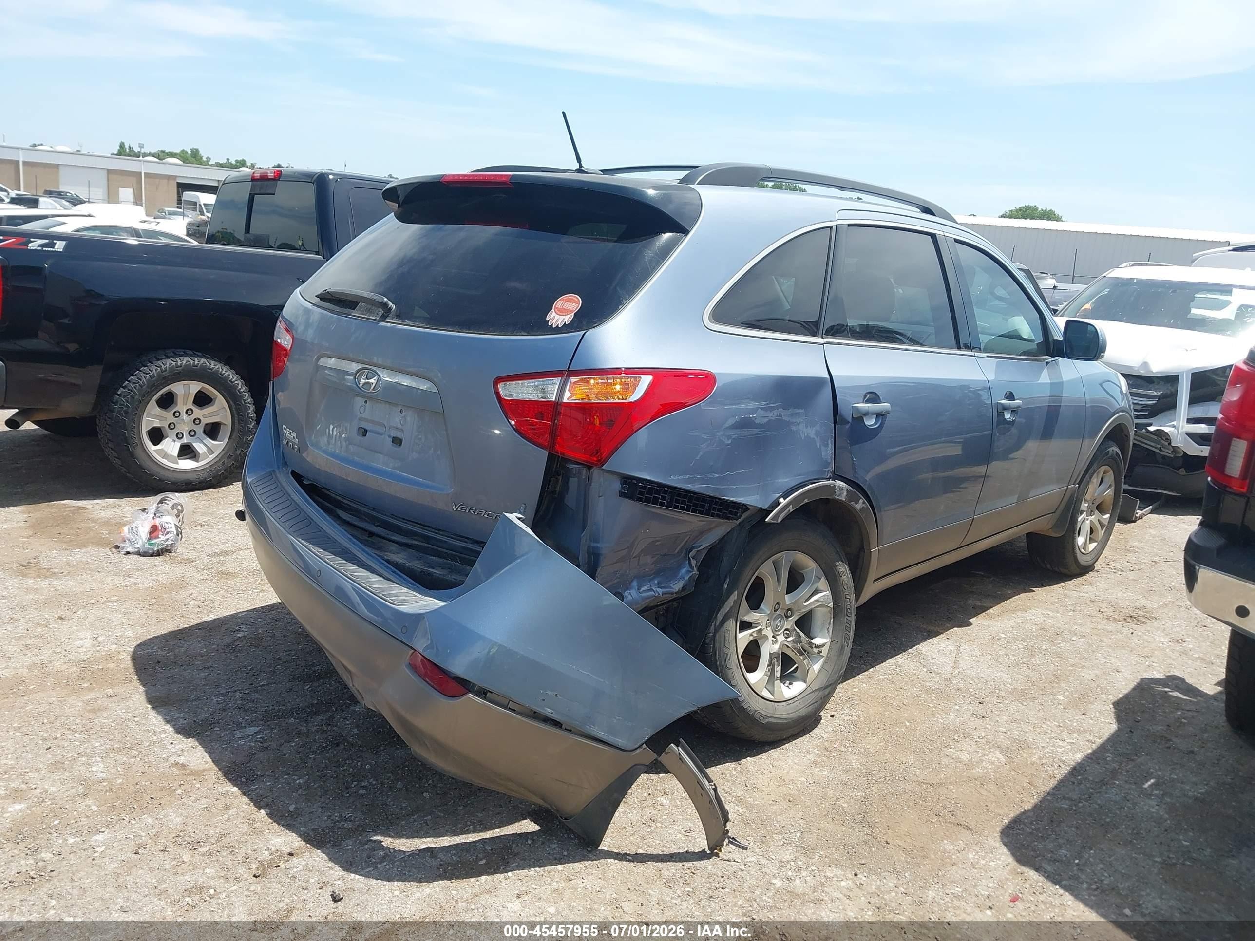 2011 Hyundai Veracruz Gls Blue vin: KM8NU4CC8BU151036