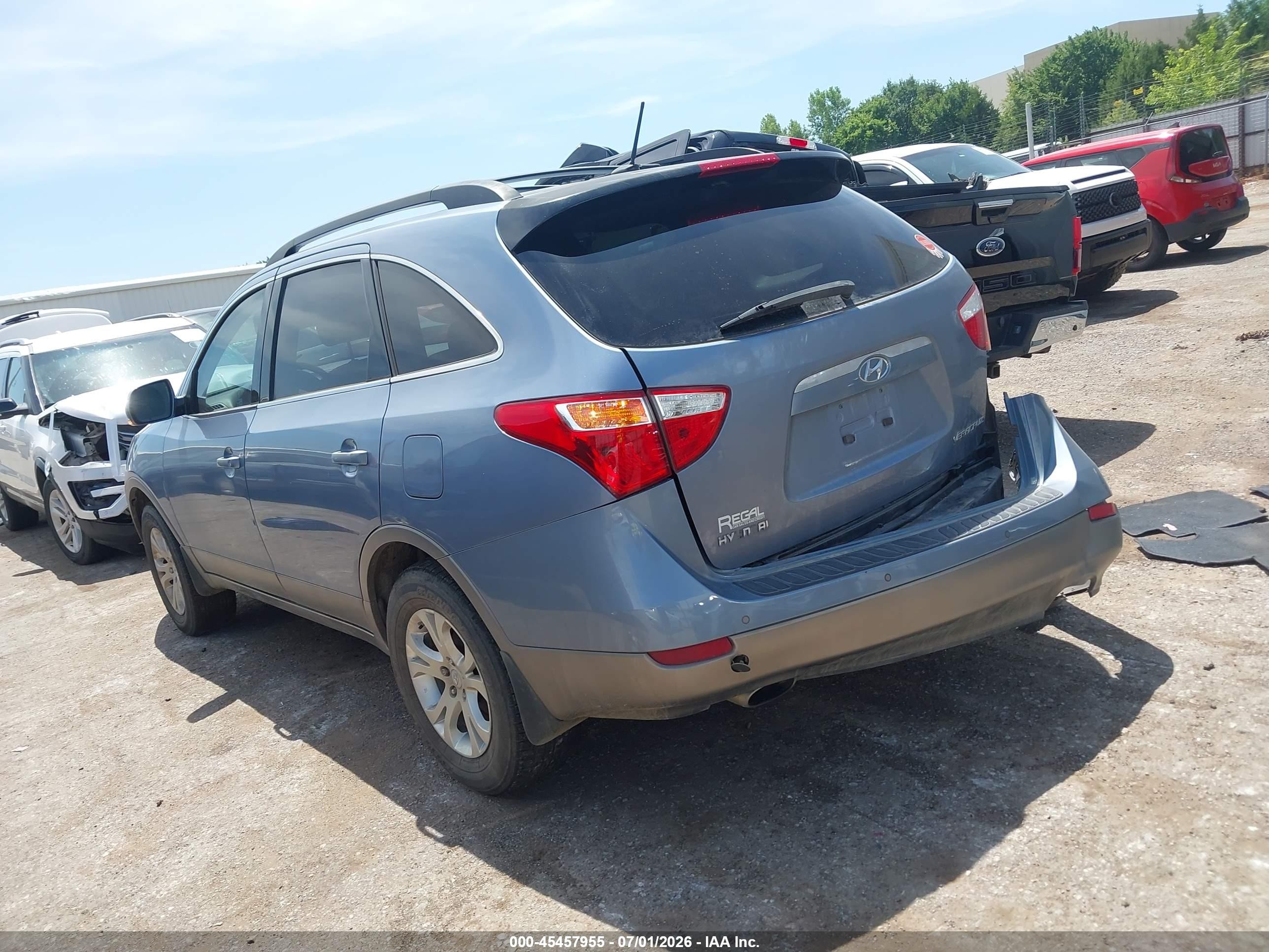 2011 Hyundai Veracruz Gls Blue vin: KM8NU4CC8BU151036