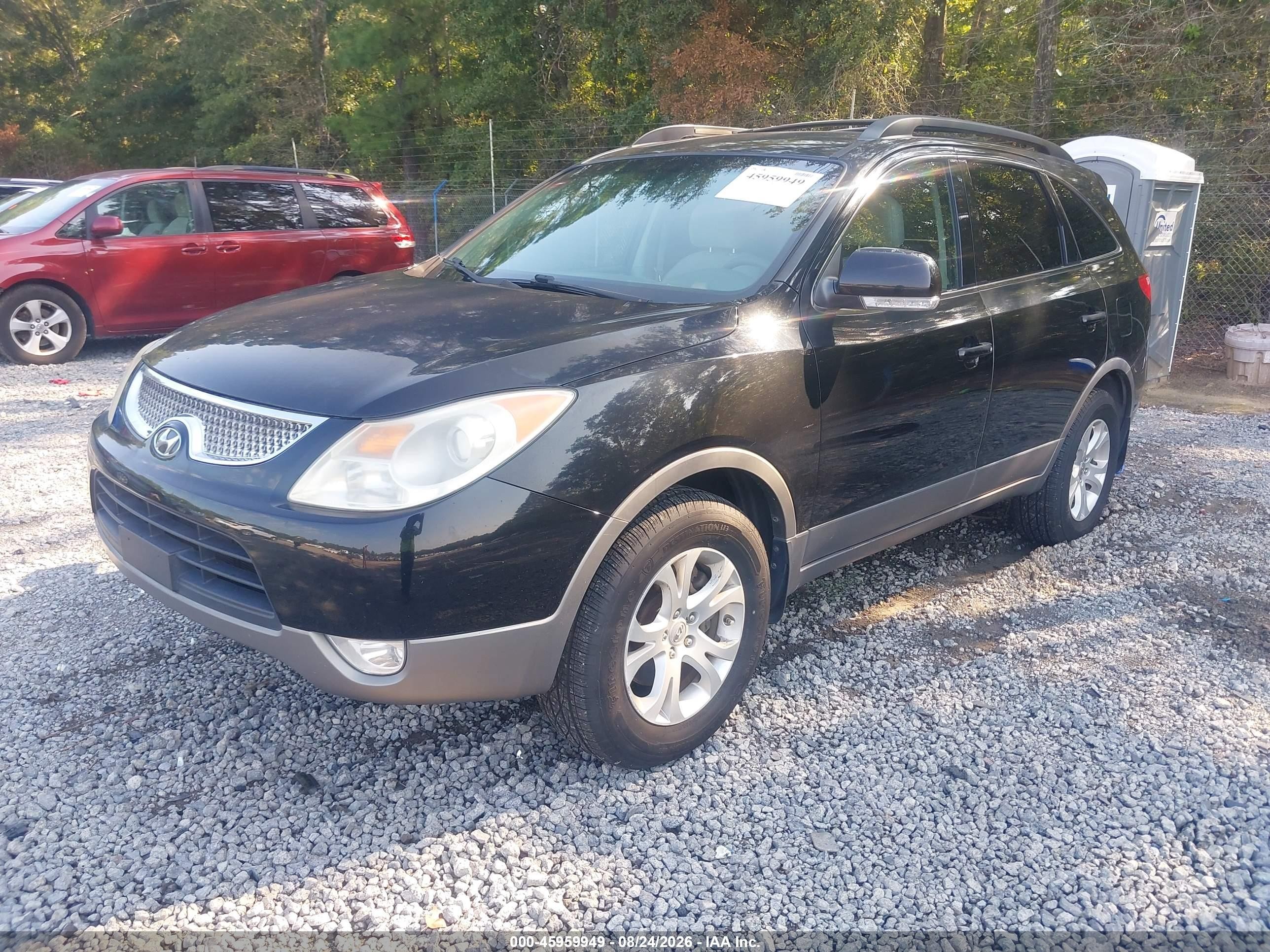 2011 Hyundai Veracruz Gls Black vin: KM8NU4CC8BU163607