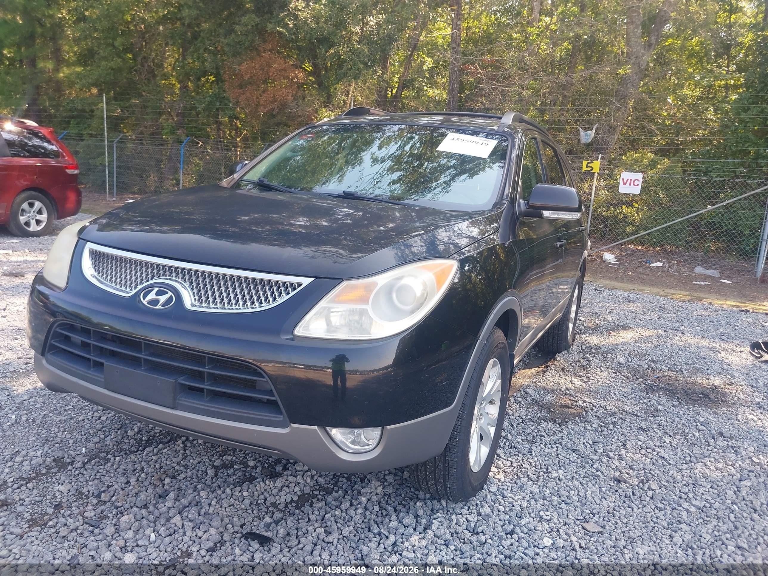 2011 Hyundai Veracruz Gls Black vin: KM8NU4CC8BU163607