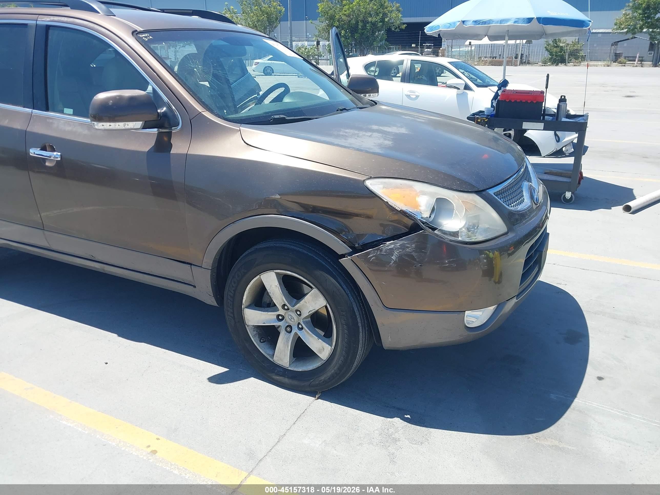 2011 Hyundai Veracruz Limited Коричневый vin: KM8NU4CC8BU166233