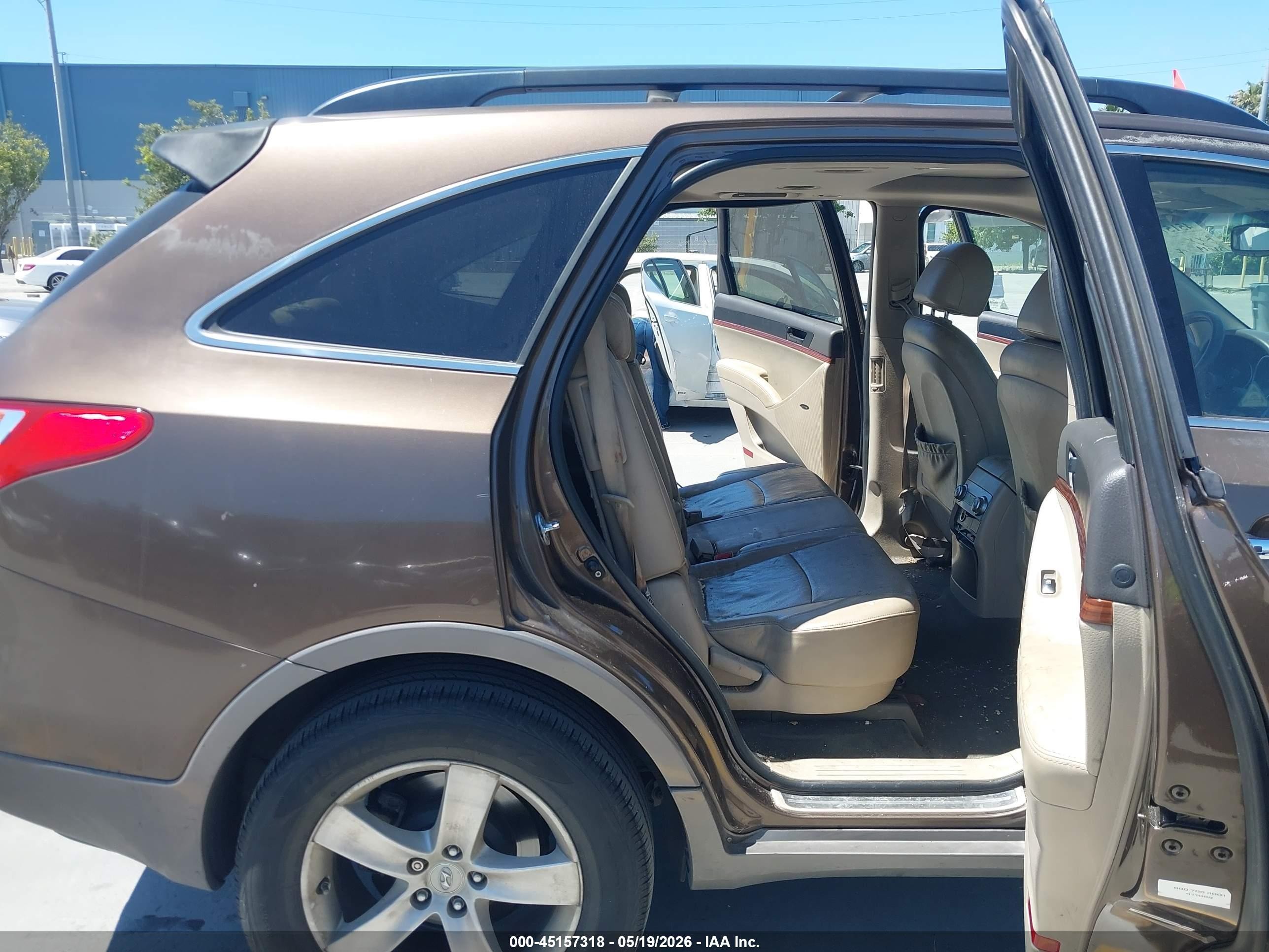 2011 Hyundai Veracruz Limited Коричневый vin: KM8NU4CC8BU166233