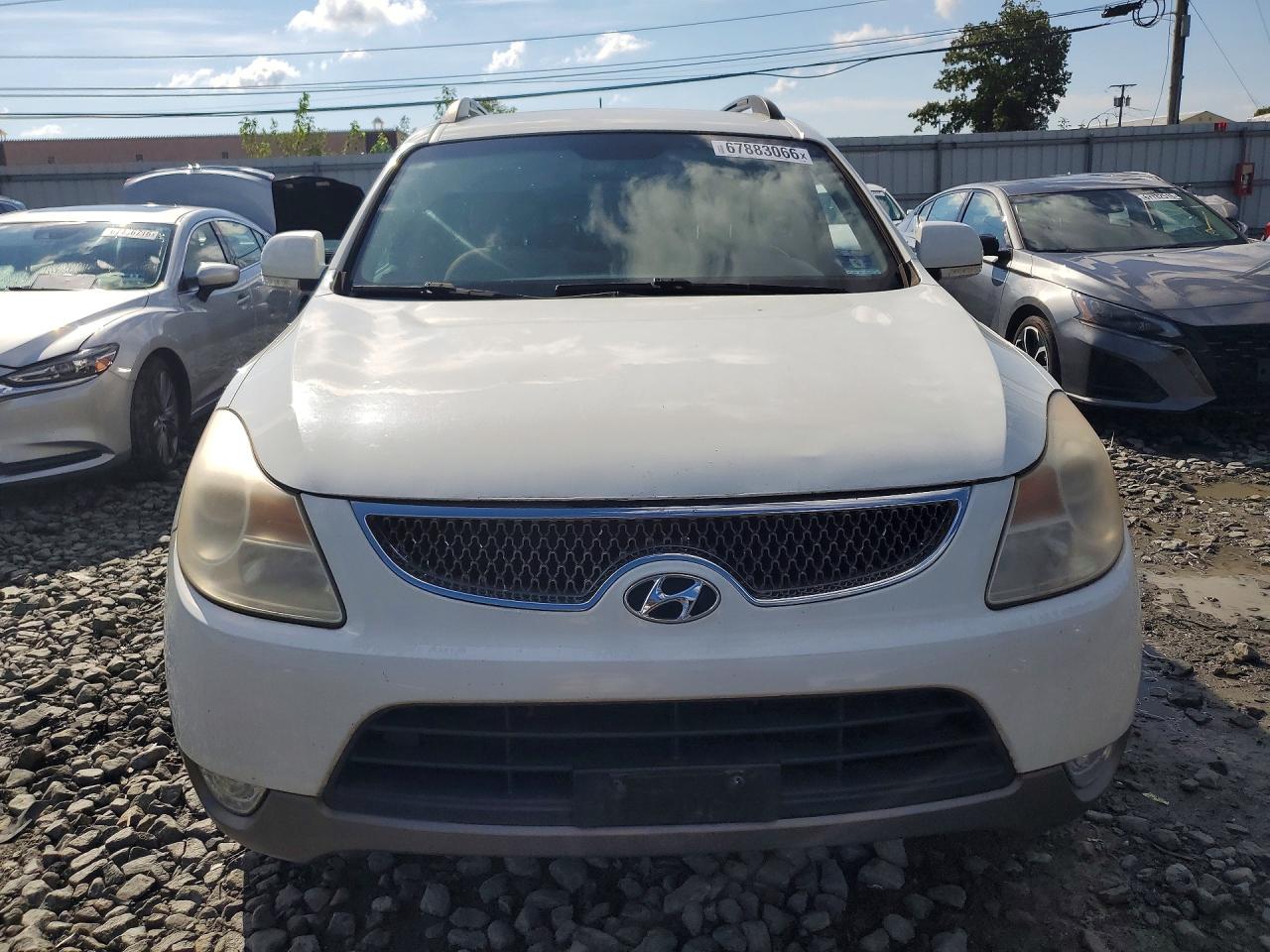 2010 Hyundai Veracruz Gls White vin: KM8NU4CC9AU103804