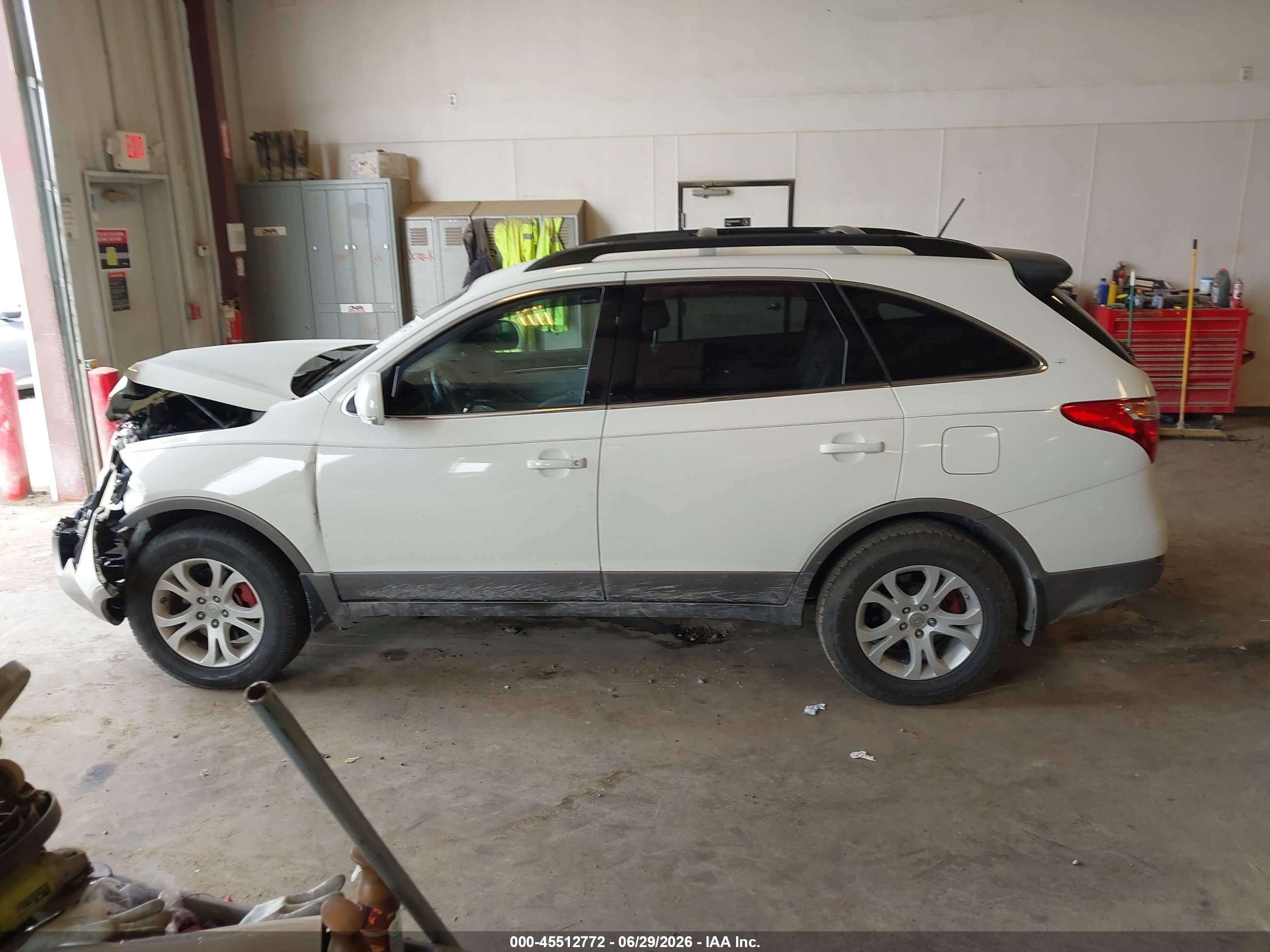 2010 Hyundai Veracruz Gls White vin: KM8NU4CC9AU108825