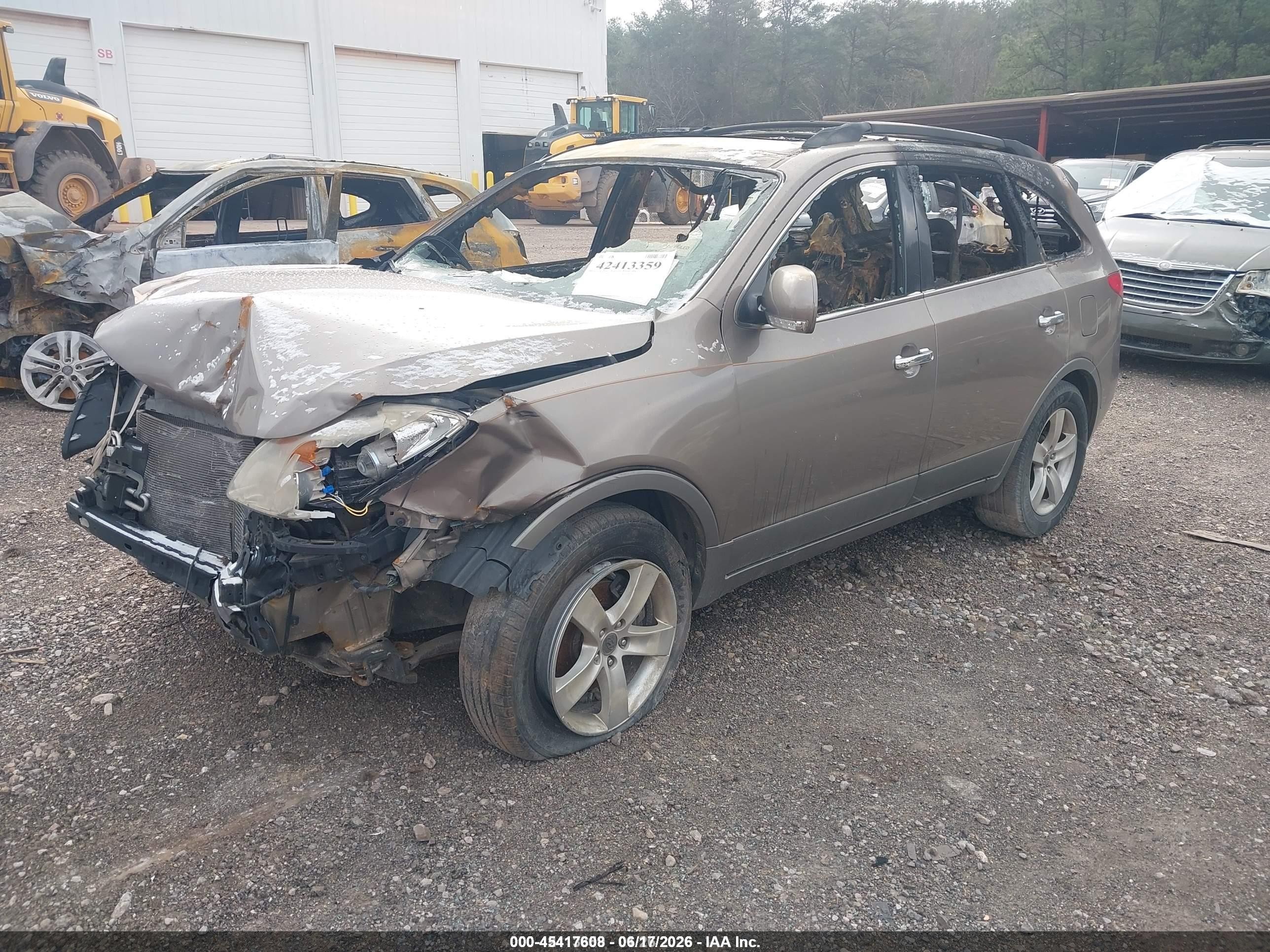 2011 Hyundai Veracruz Limited Beige vin: KM8NU4CC9BU156231